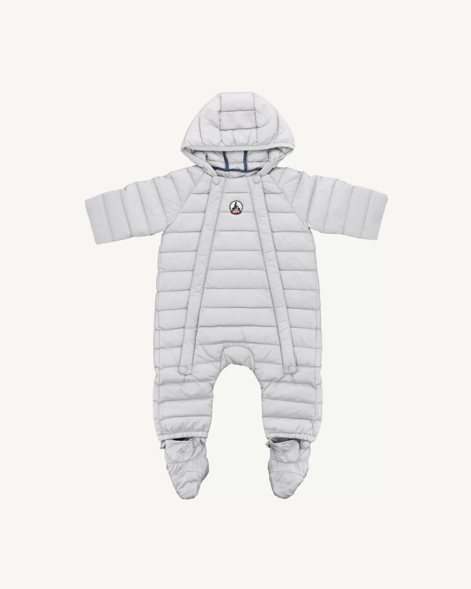 Bébé*JOTT Grenouillere Bébé Gris Clair Grenouille 532 Soft Grey