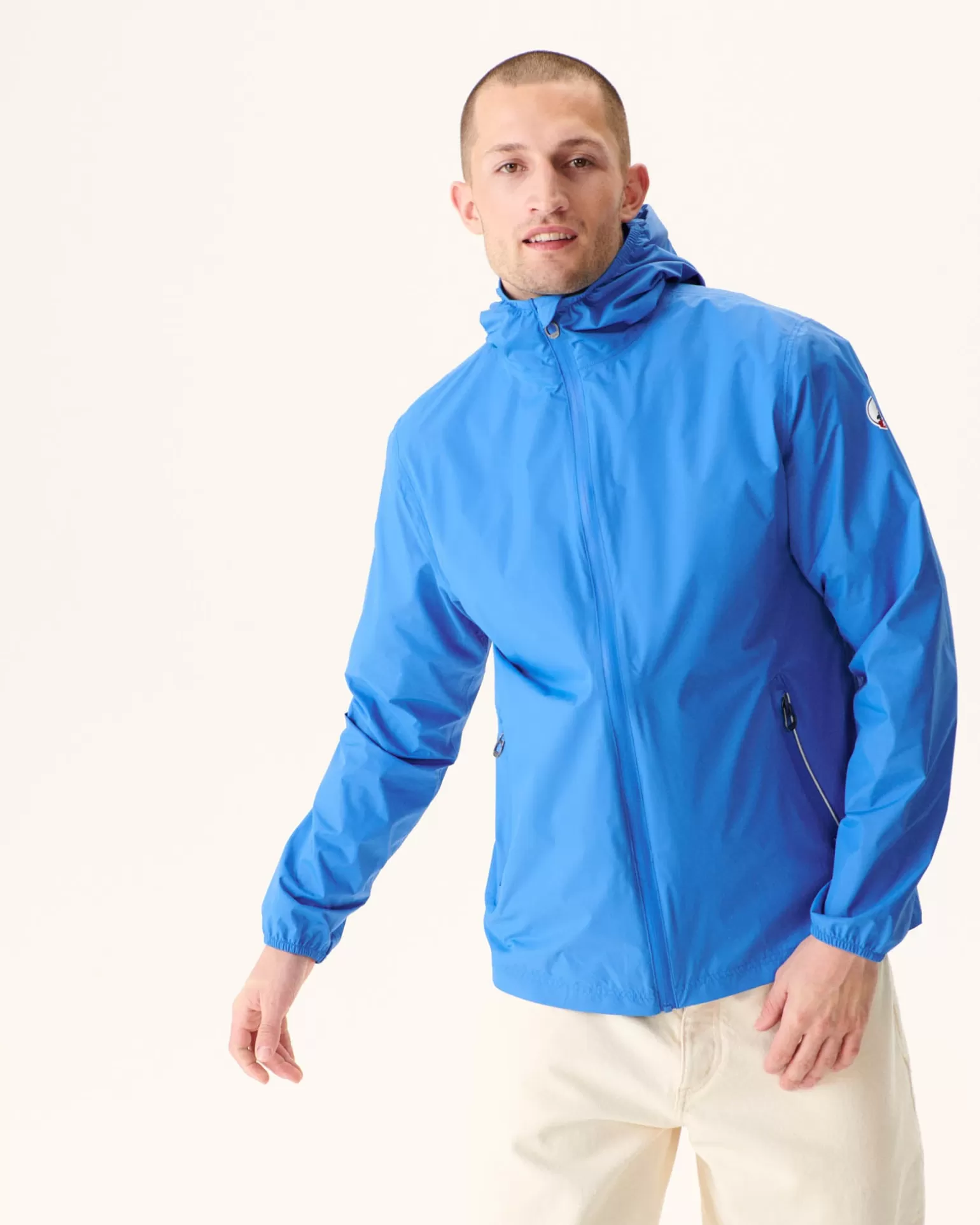 Doudounes & Vestes*JOTT Impermeable A Capuche Paquetable Azur Manille 183 Azure