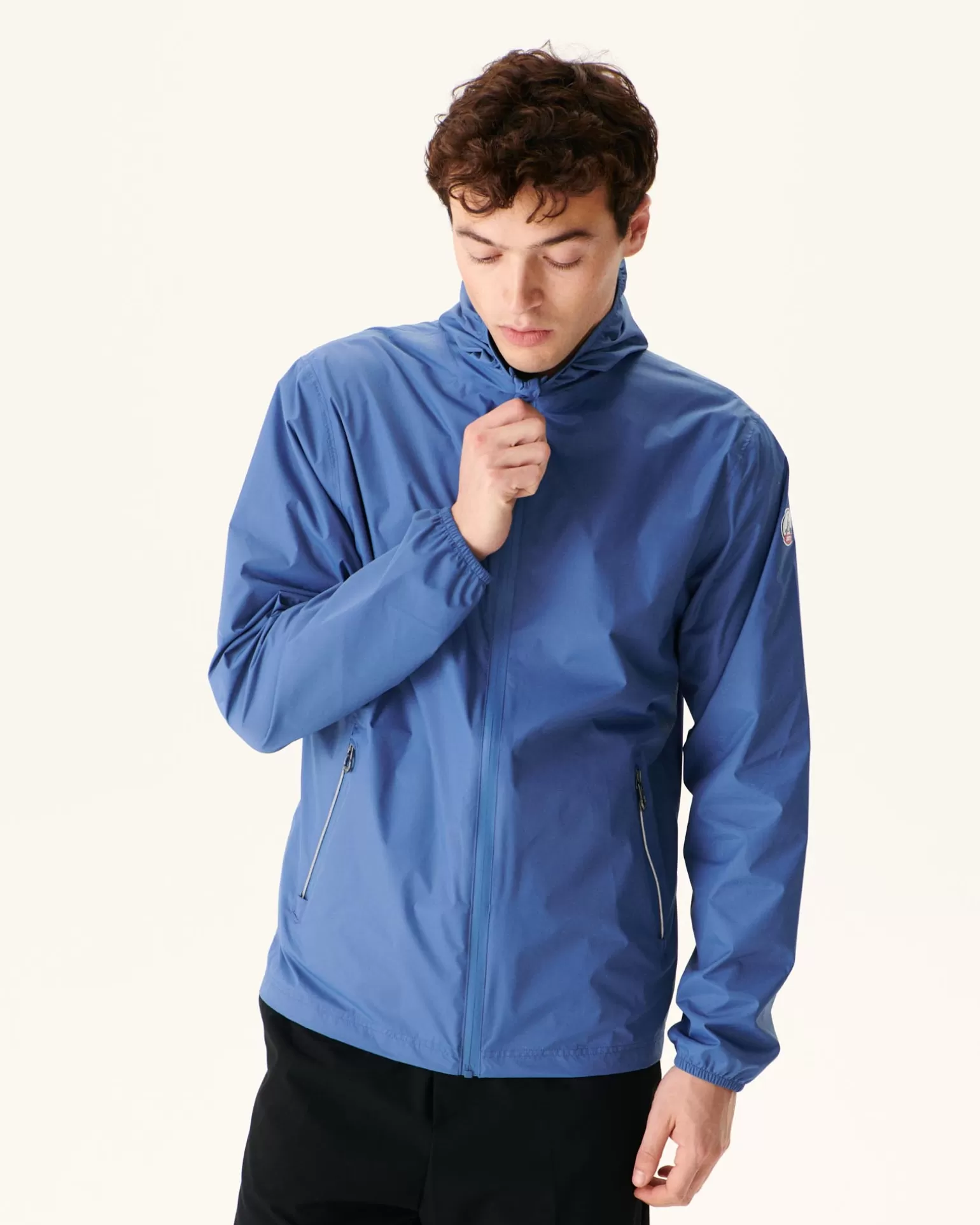 Doudounes & Vestes*JOTT Impermeable A Capuche Paquetable Bleu Jeans Manille 140 Blue Jeans