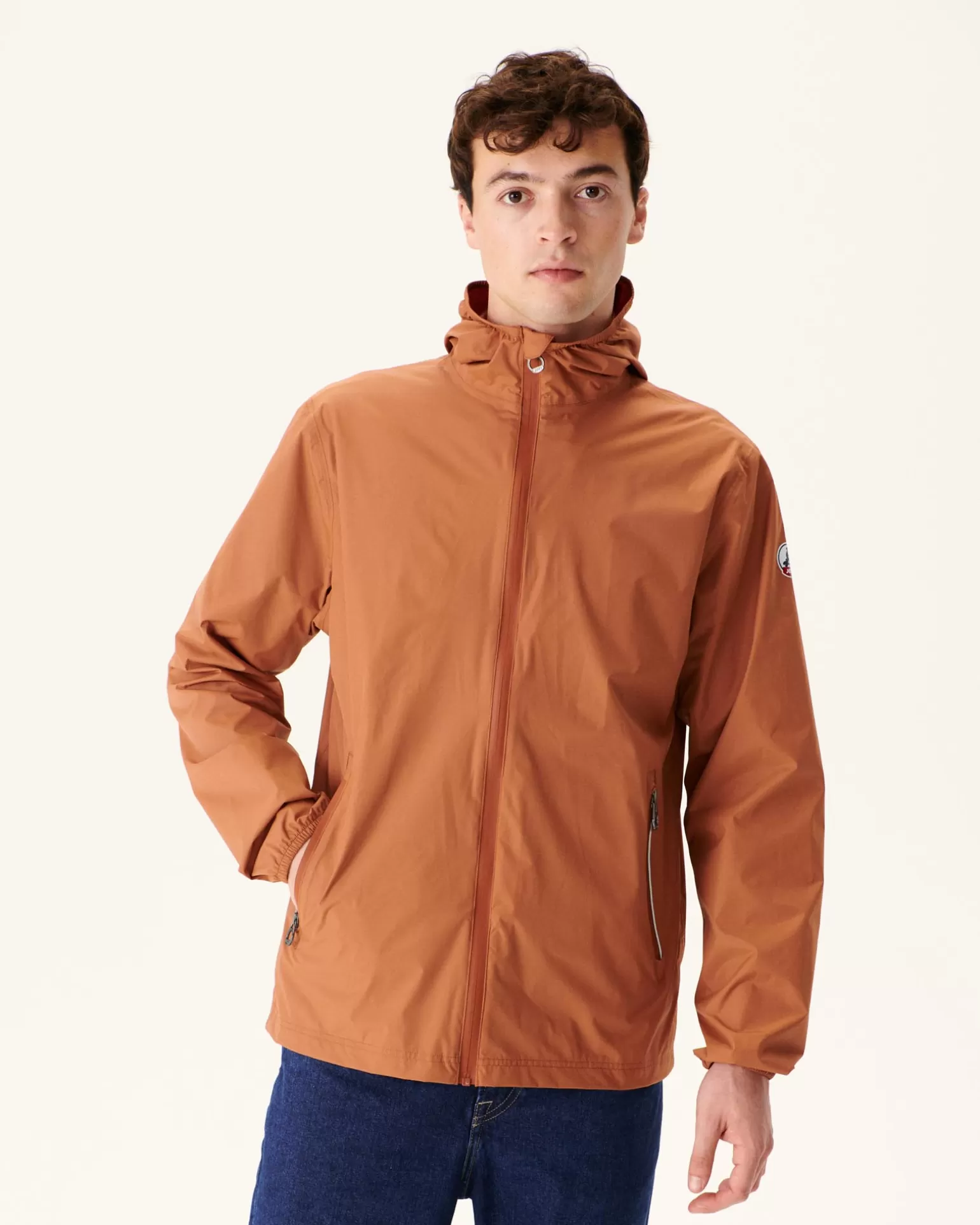 Doudounes & Vestes*JOTT Impermeable A Capuche Paquetable Camel Manille 839 Camel