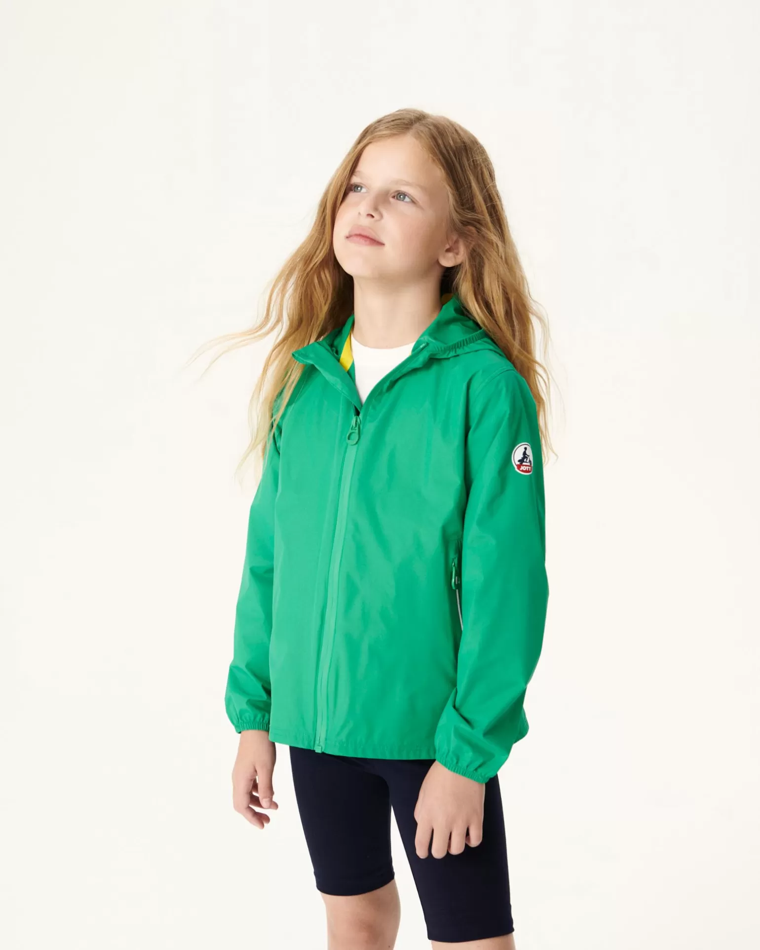 Doudounes*JOTT Impermeable A Capuche Vert Enfant Madeira 243 Poppy Green