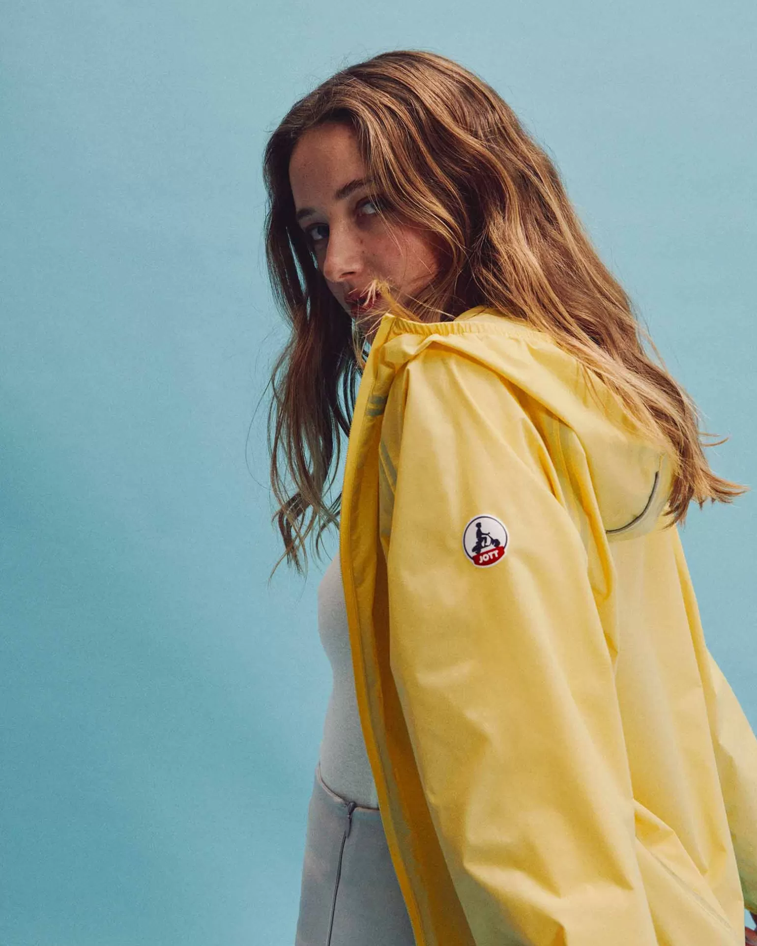 Doudounes & Vestes*JOTT Impermeable Long A Capuche Jaune Clair Copenhagen 627 Soft Yellow