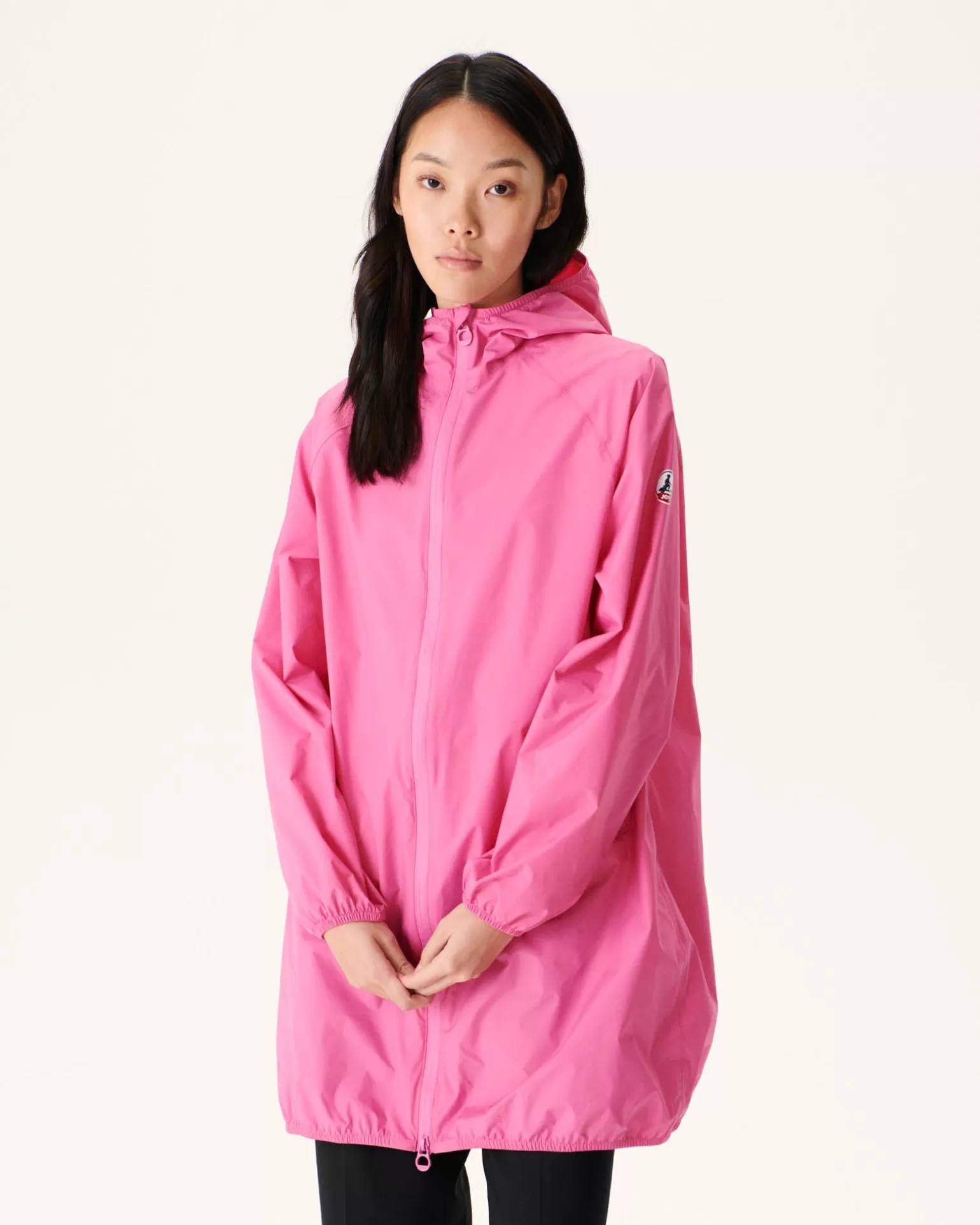 Doudounes & Vestes*JOTT Impermeable Long A Capuche Rose Intense Copenhagen 457 Wild Rose