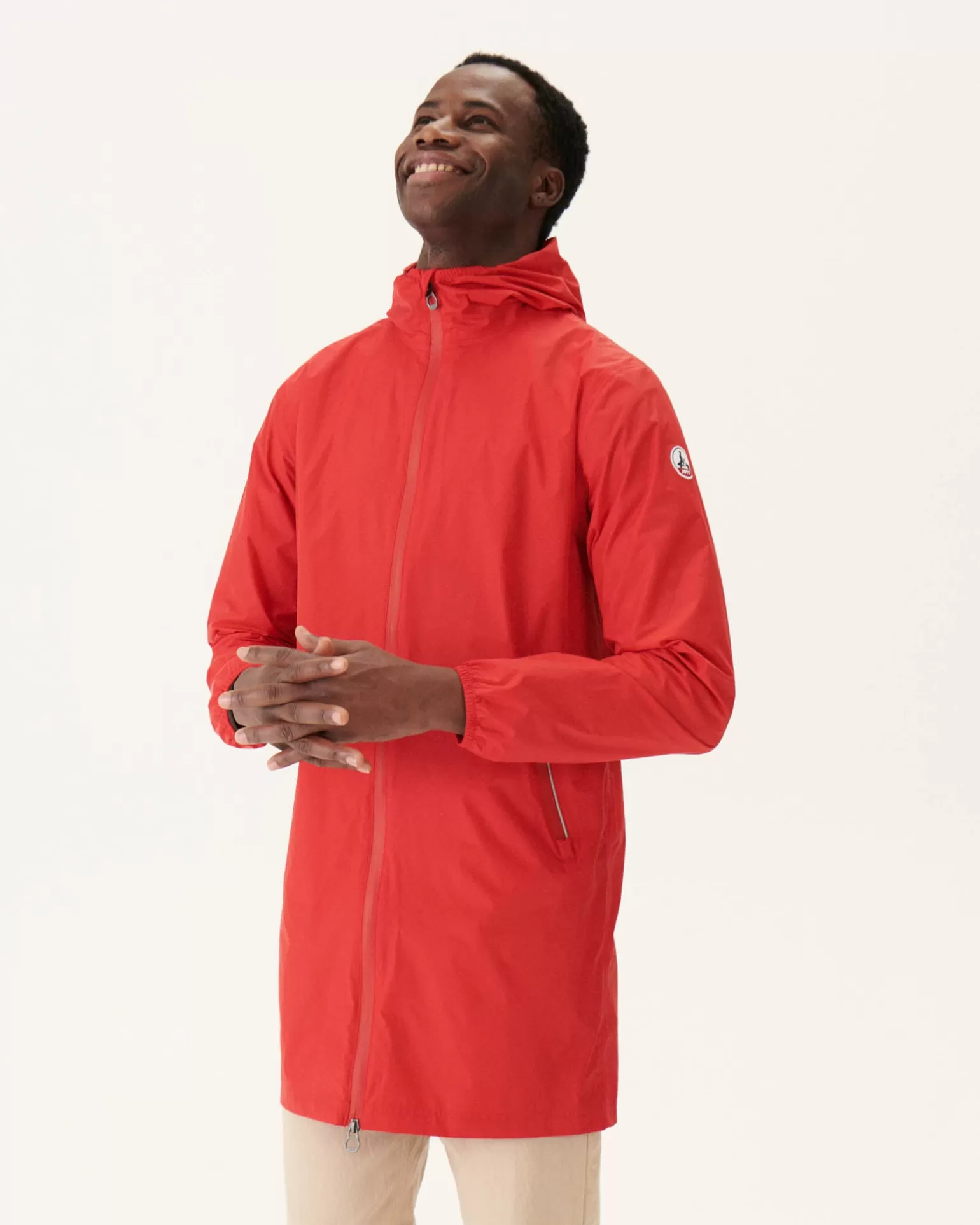 Doudounes & Vestes*JOTT Impermeable Long Paquetable Rouge Vif Stockholm 318 Fire Red
