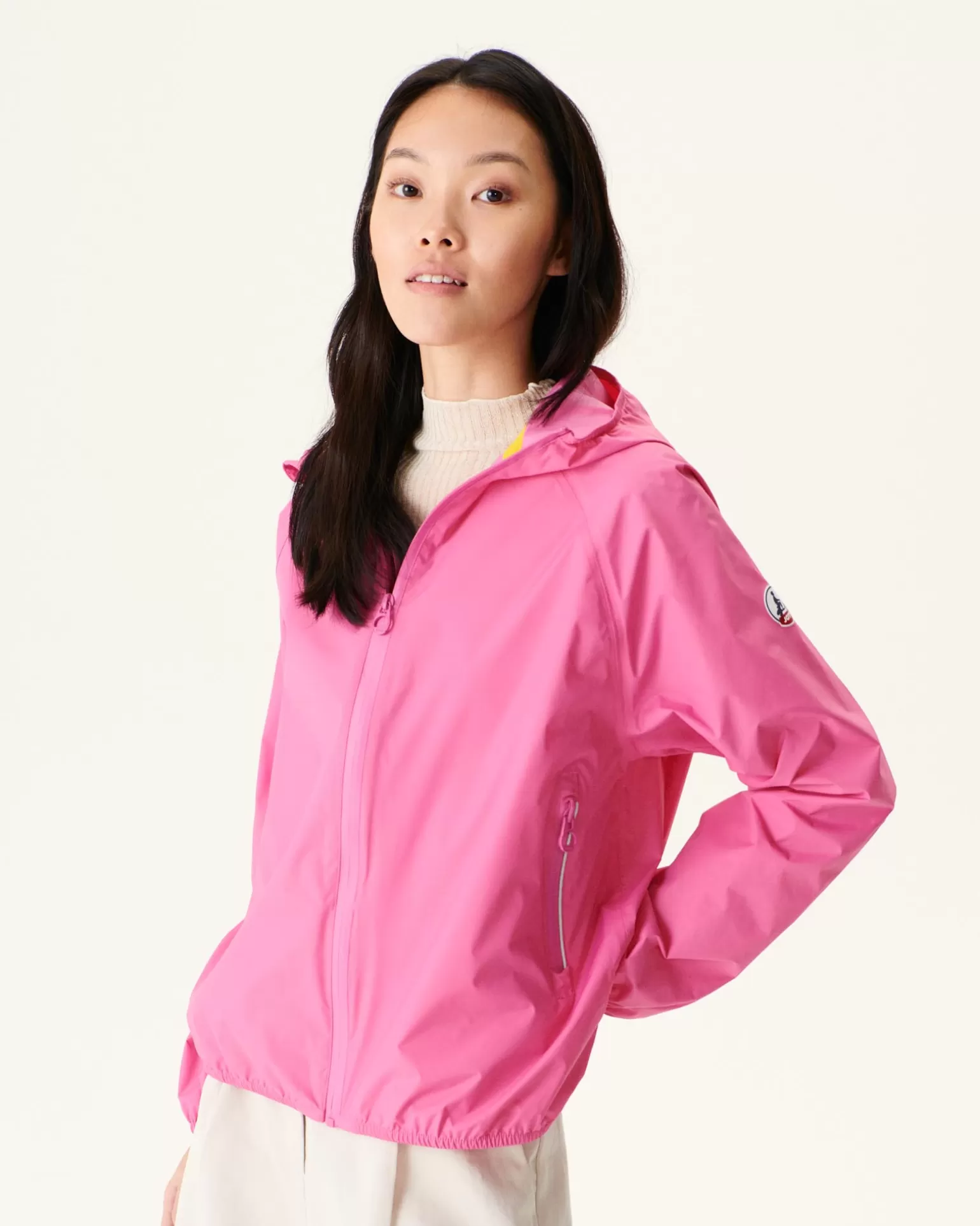 Doudounes & Vestes*JOTT Impermeable Paquetable Rose Intense Singapore 457 Wild Rose