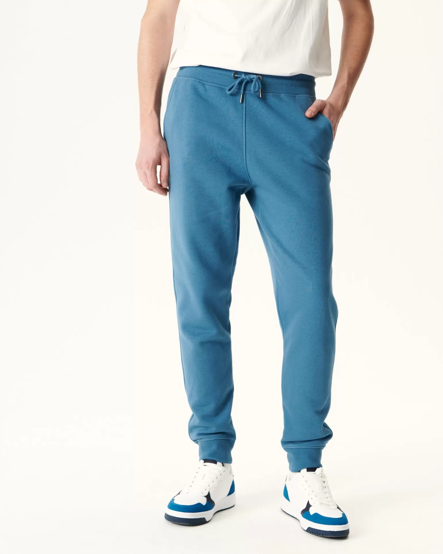 Vêtements*JOTT Jogpant Homme En Coton Biologique Bleu Jeans Santiago 140 Blue Jeans