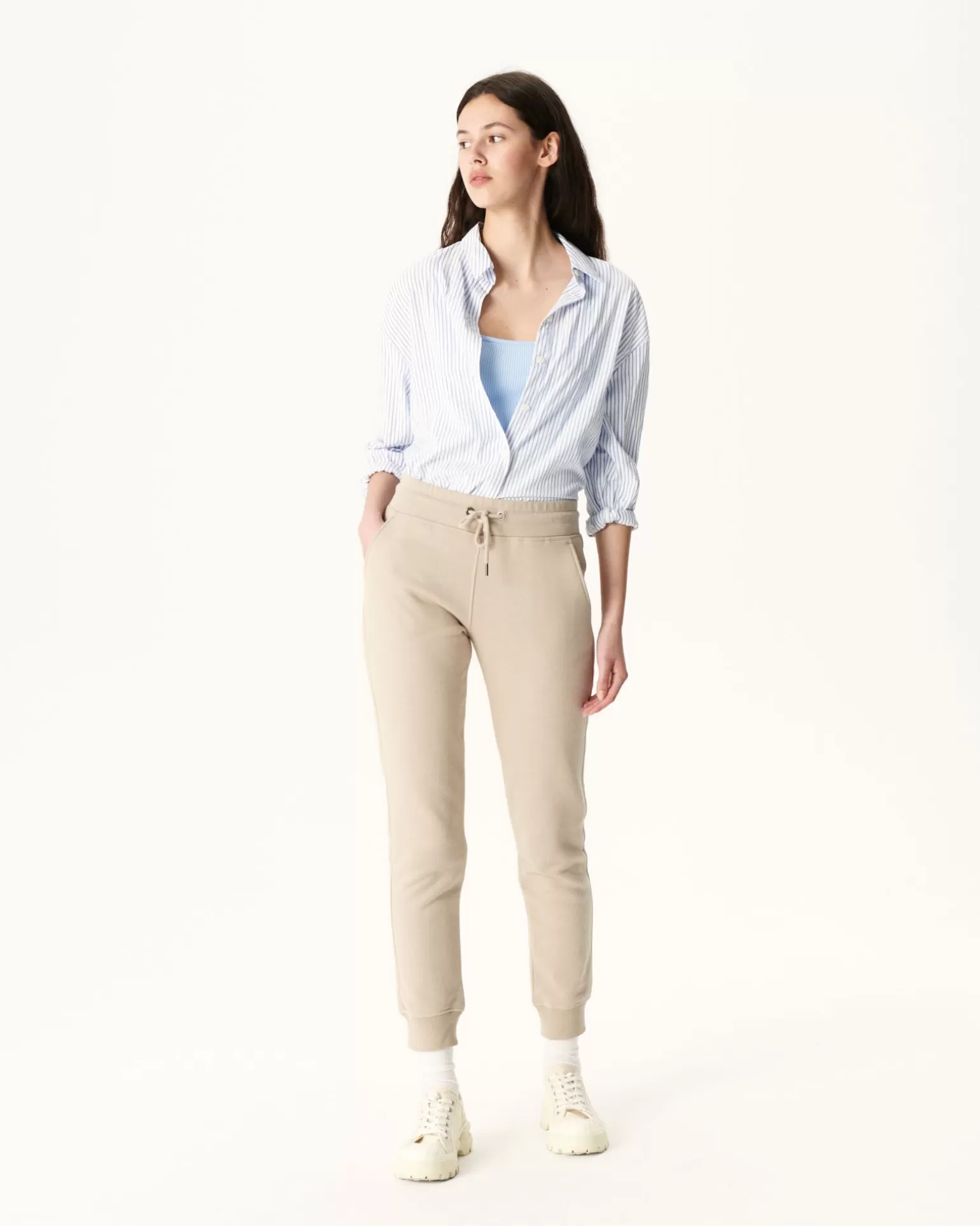 Vêtements*JOTT Pantalon De Sport Femme En Coton Biologique Beige Valparaiso 804 Beige