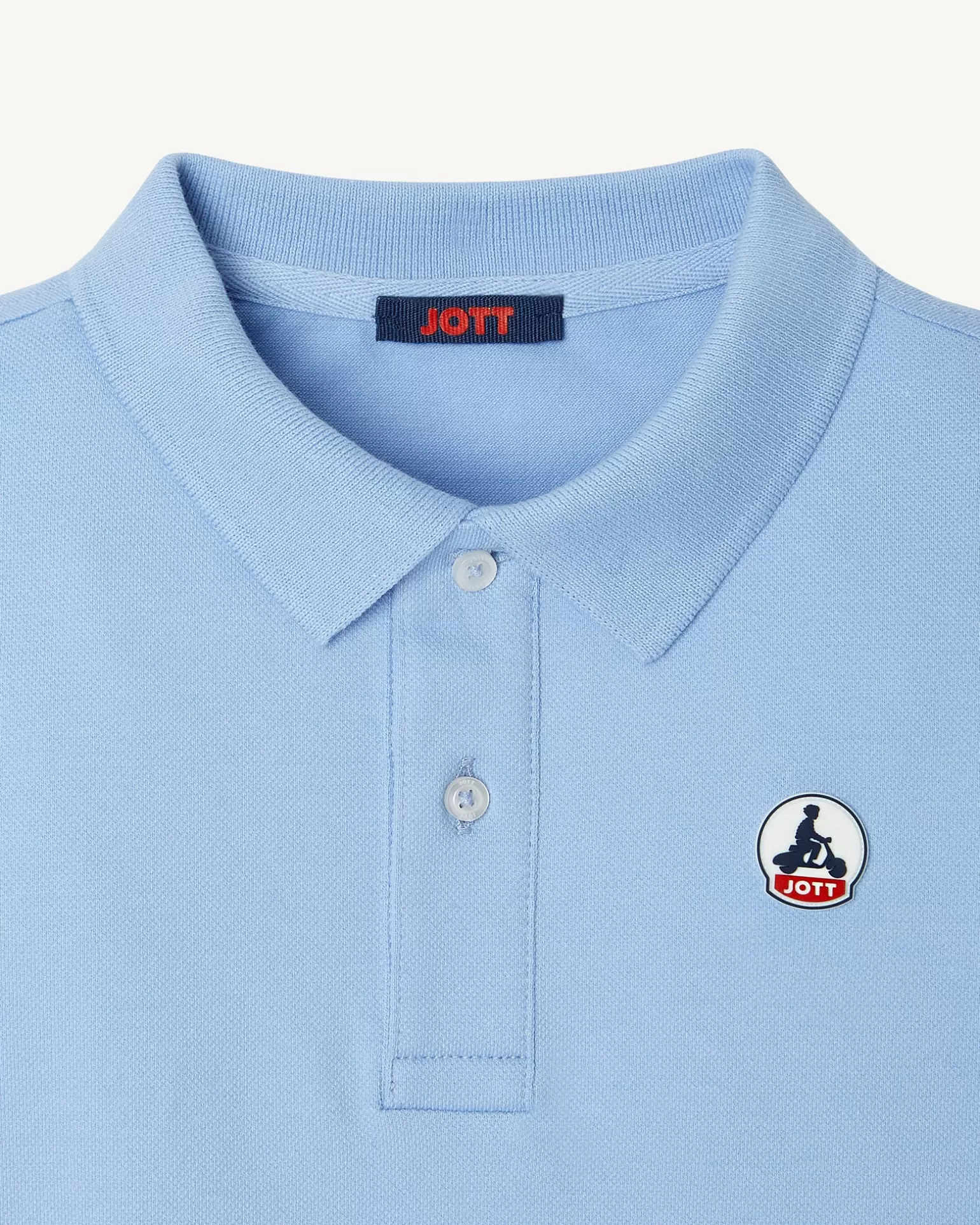 Vêtements*JOTT Polo Enfant En Coton Biologique Bleu Clair Salvador 180 Soft Blue