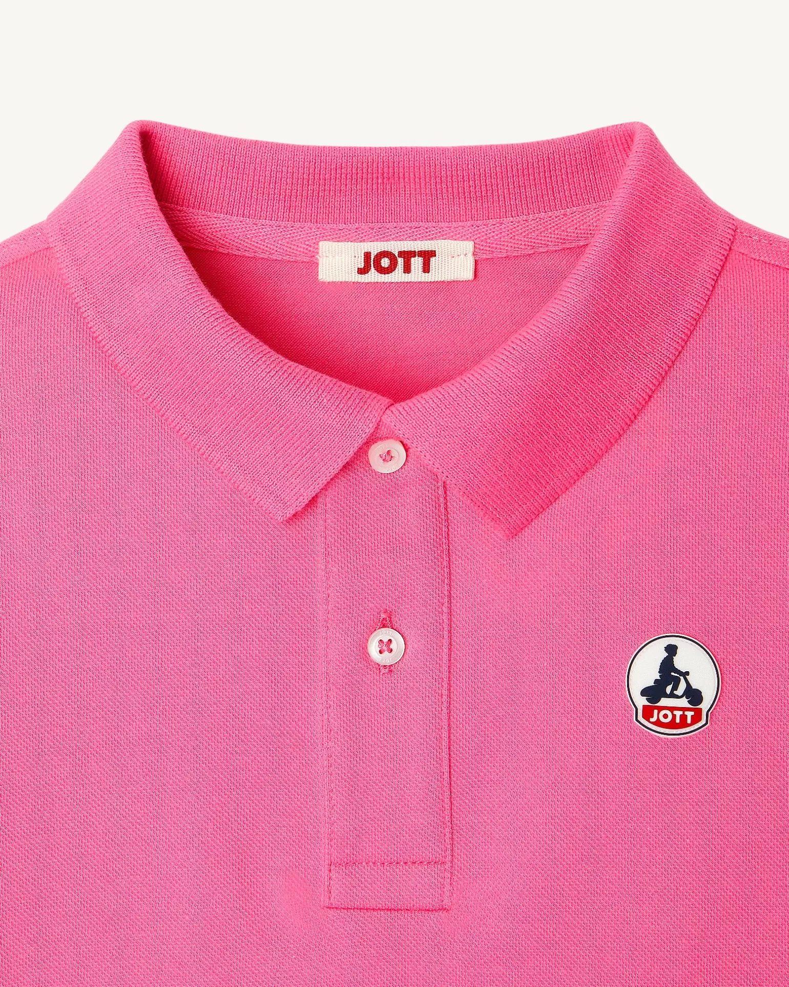Vêtements*JOTT Polo Enfant En Coton Biologique Rose Intense Salvador 457 Wild Rose