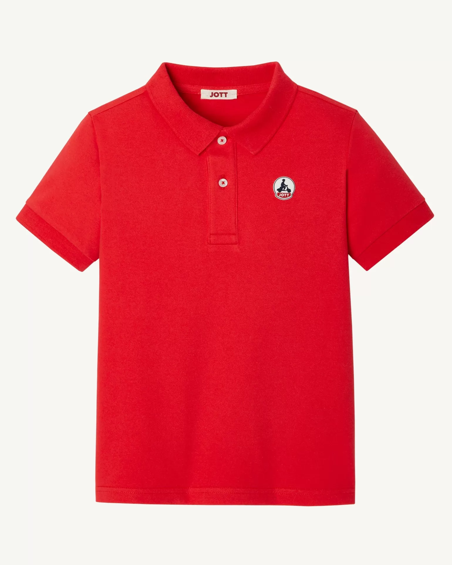 Vêtements*JOTT Polo Enfant En Coton Biologique Rouge Vif Salvador 318 Fire Red