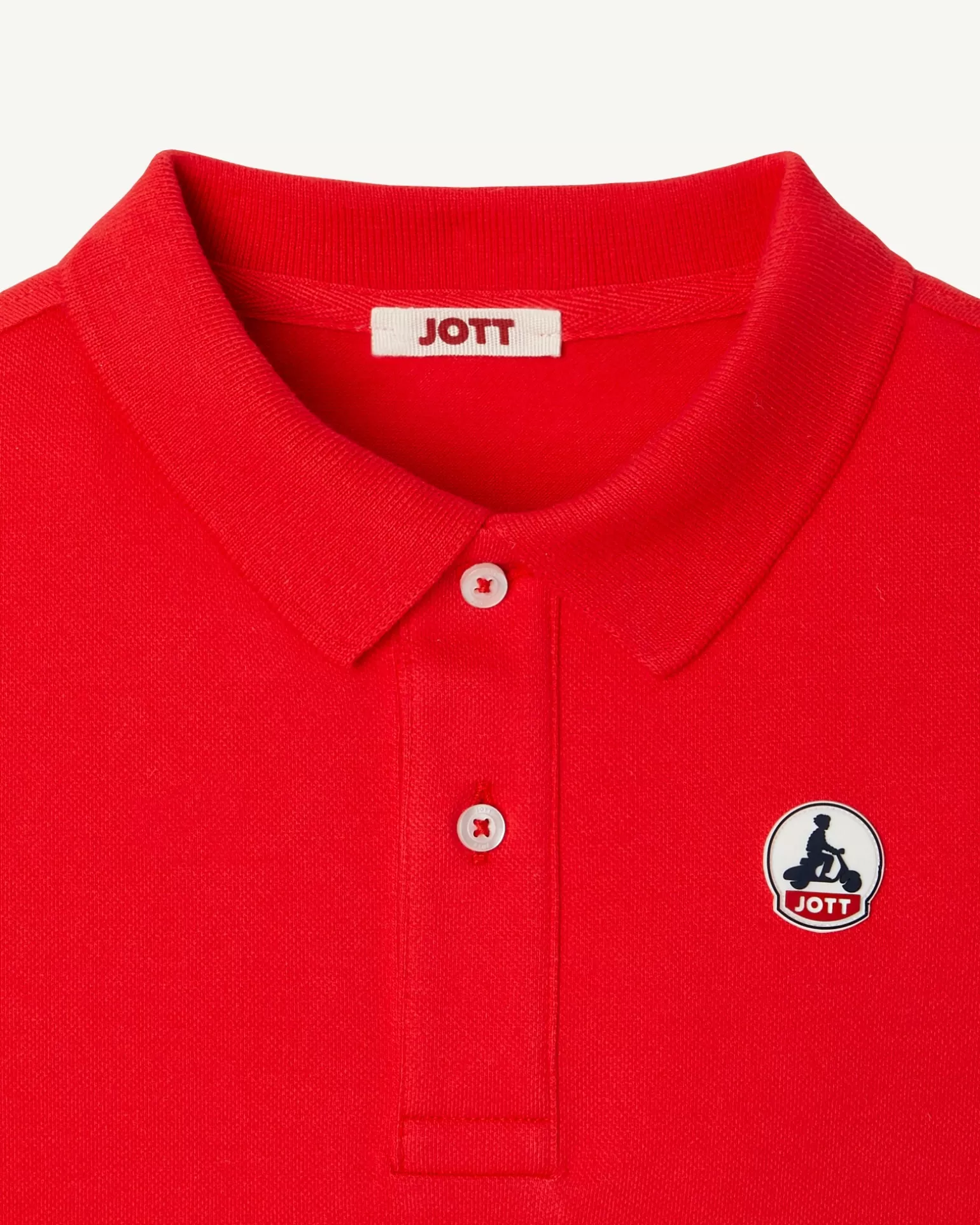 Vêtements*JOTT Polo Enfant En Coton Biologique Rouge Vif Salvador 318 Fire Red