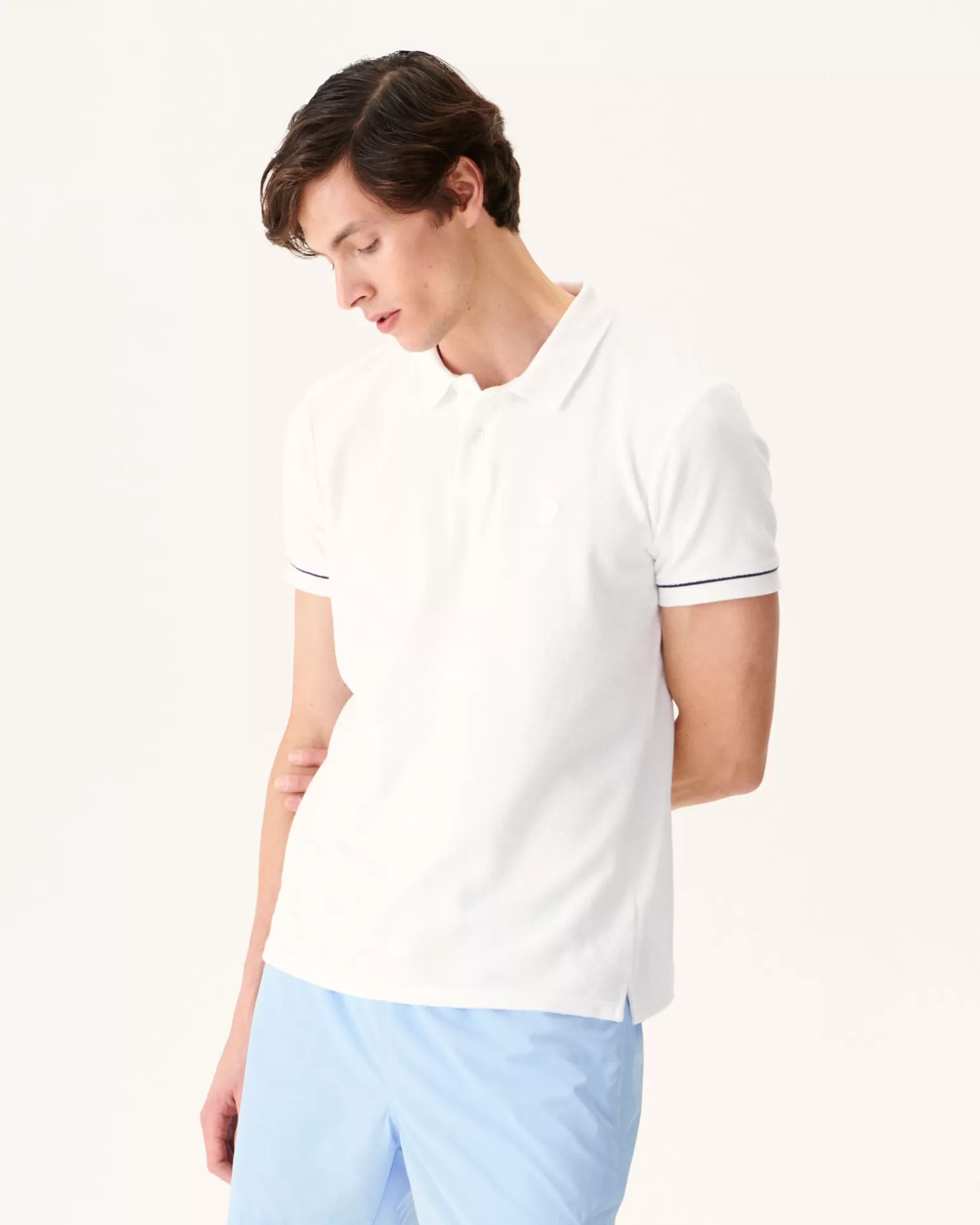 Vêtements*JOTT Polo Eponge Blanc Neil 901 Blanc