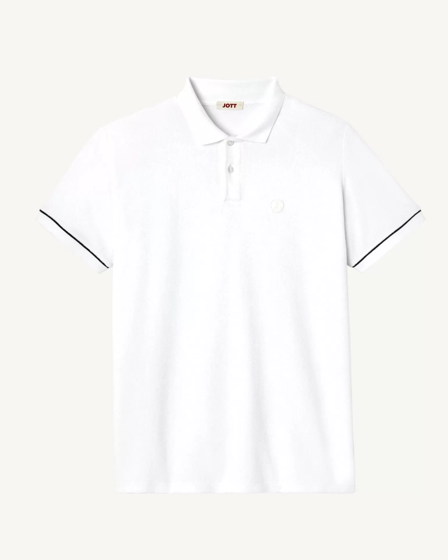 Vêtements*JOTT Polo Eponge Blanc Neil 901 Blanc