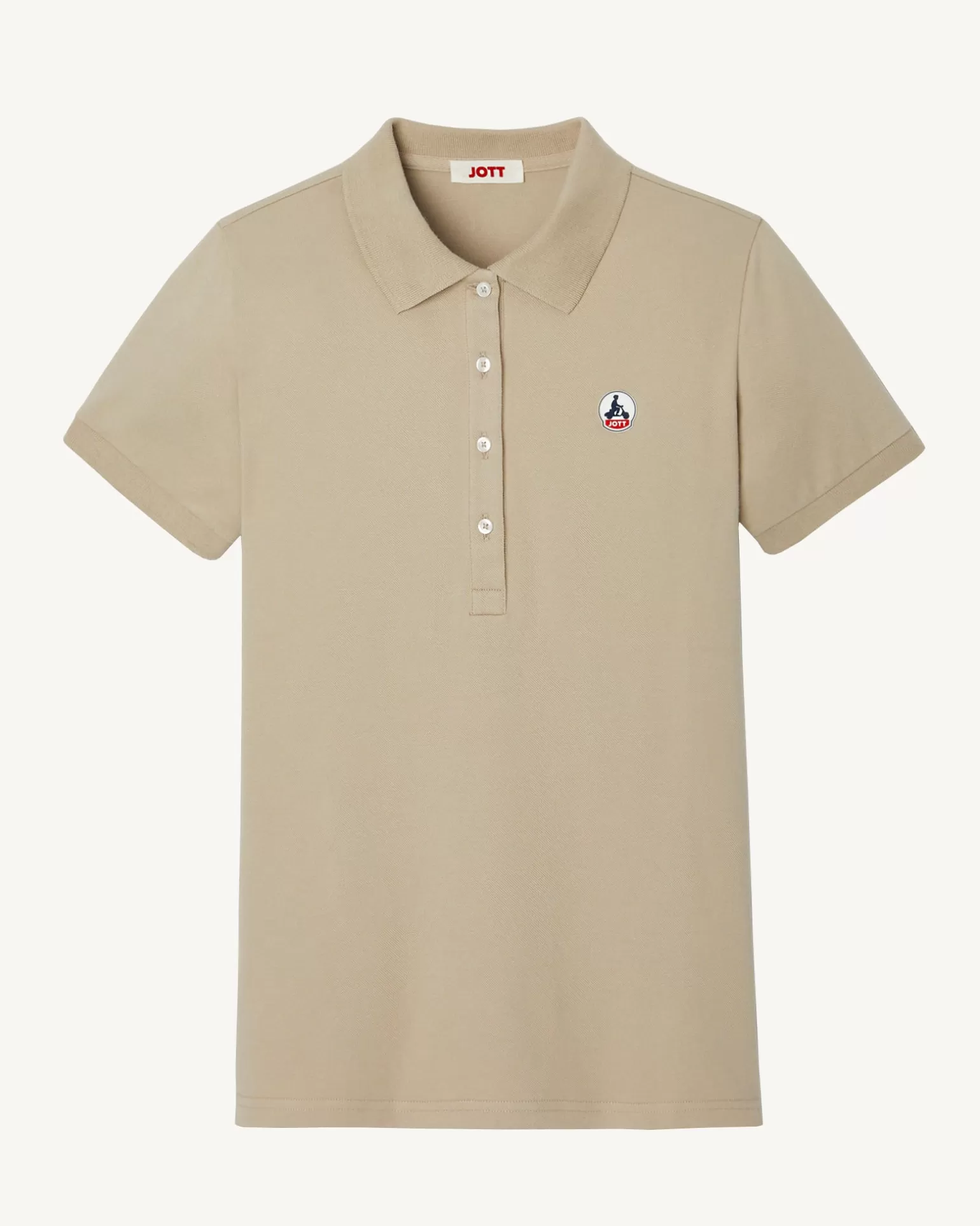Vêtements*JOTT Polo Femme En Coton Biologique Beige Franca 804 Beige