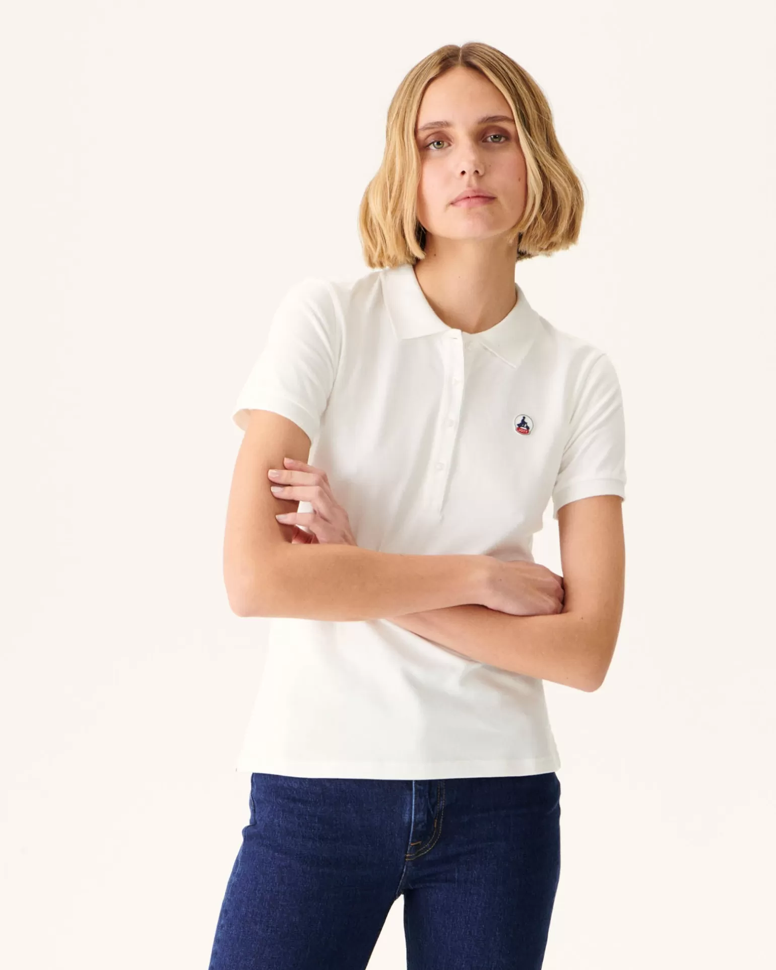 Vêtements*JOTT Polo Femme En Coton Biologique Blanc Franca 901 Blanc