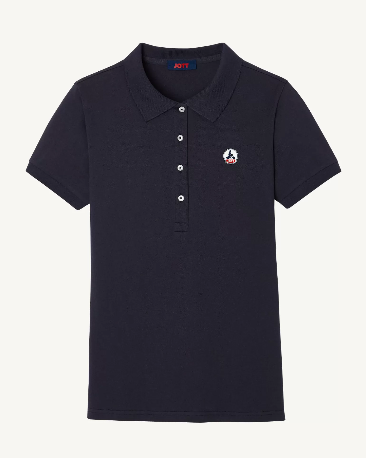 Vêtements*JOTT Polo Femme En Coton Biologique Marine Franca 104 Navy