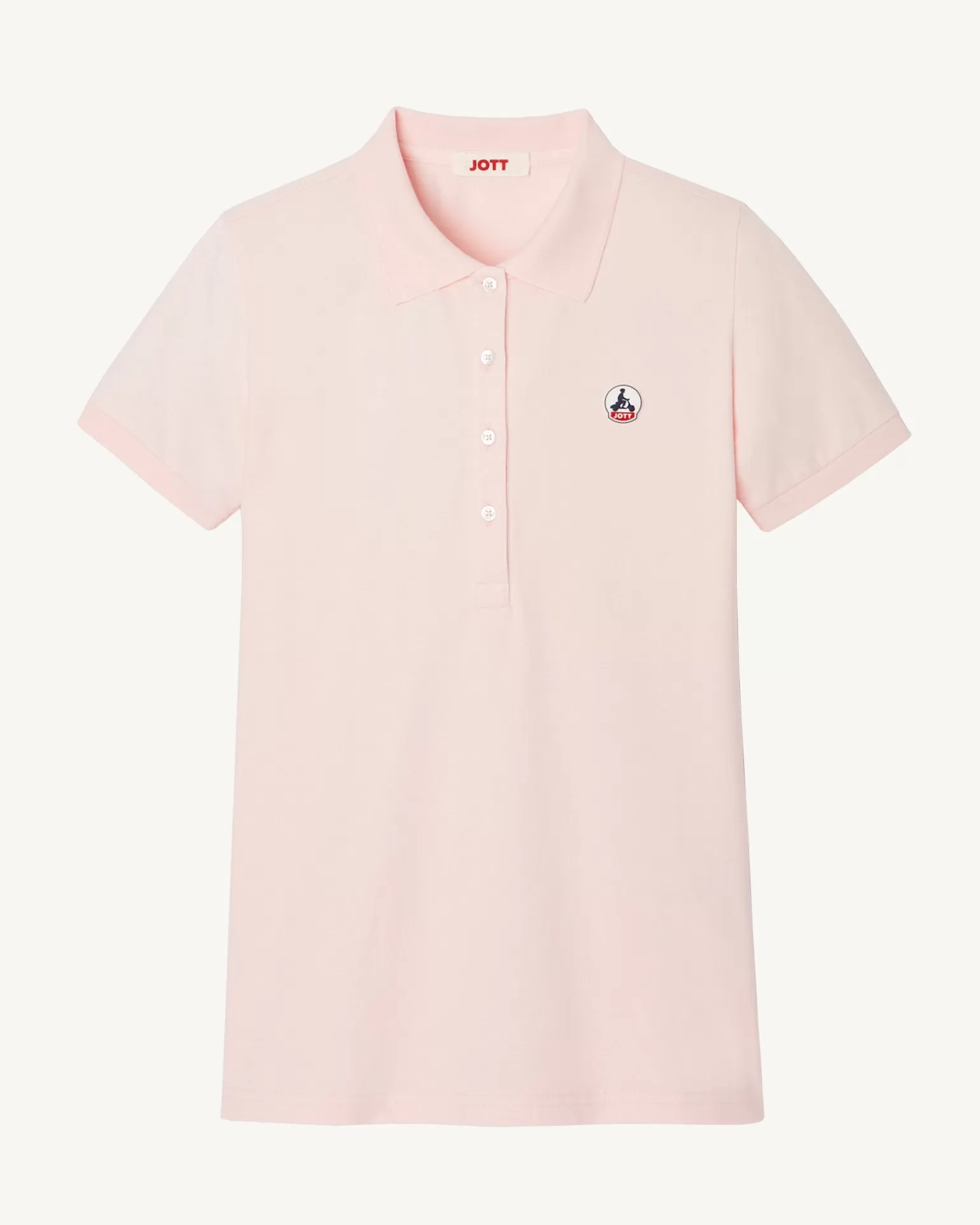 Vêtements*JOTT Polo Femme En Coton Biologique Rose Clair Franca 463 Soft Pink