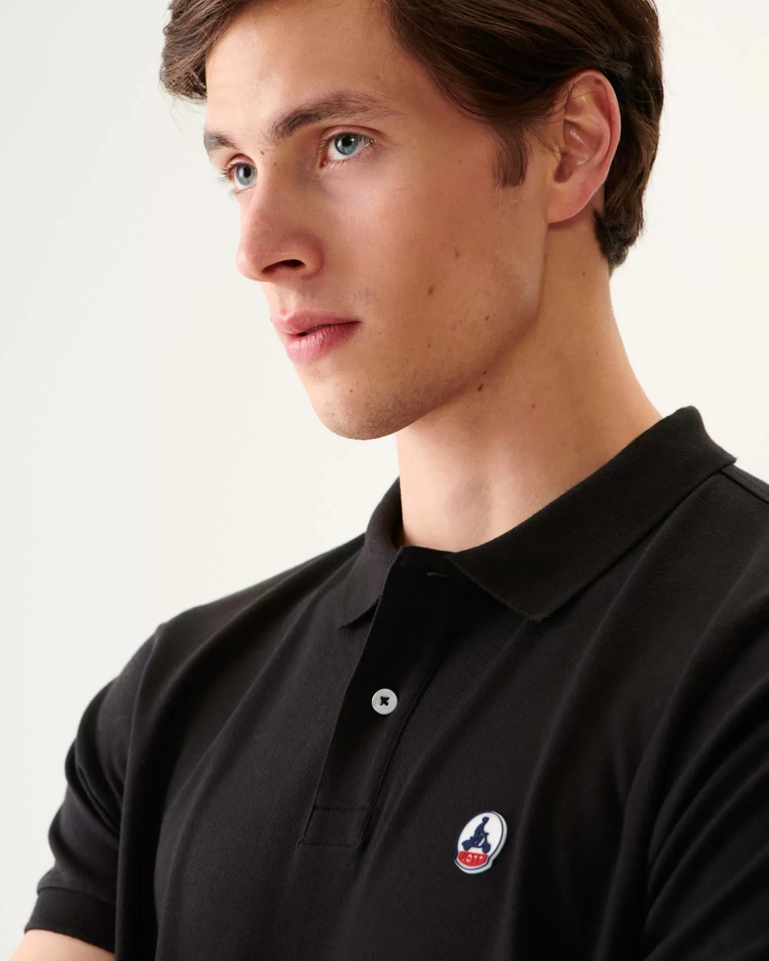 Vêtements*JOTT Polo Homme En Coton Biologique Noir Marbella 999 Black