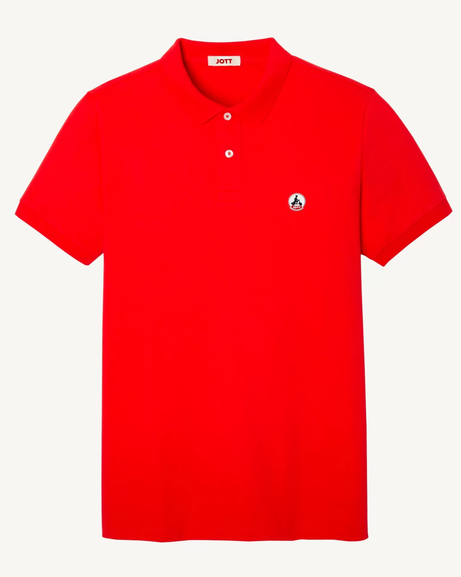 Vêtements*JOTT Polo Homme En Coton Biologique Rouge Vif Marbella 318 Fire Red