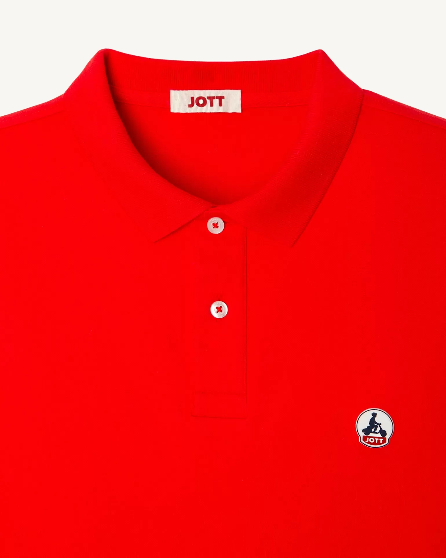Vêtements*JOTT Polo Homme En Coton Biologique Rouge Vif Marbella 318 Fire Red