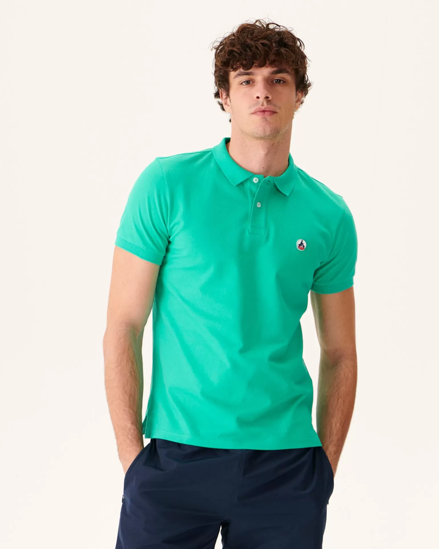 Vêtements*JOTT Polo Homme En Coton Biologique Vert Marbella 243 Poppy Green