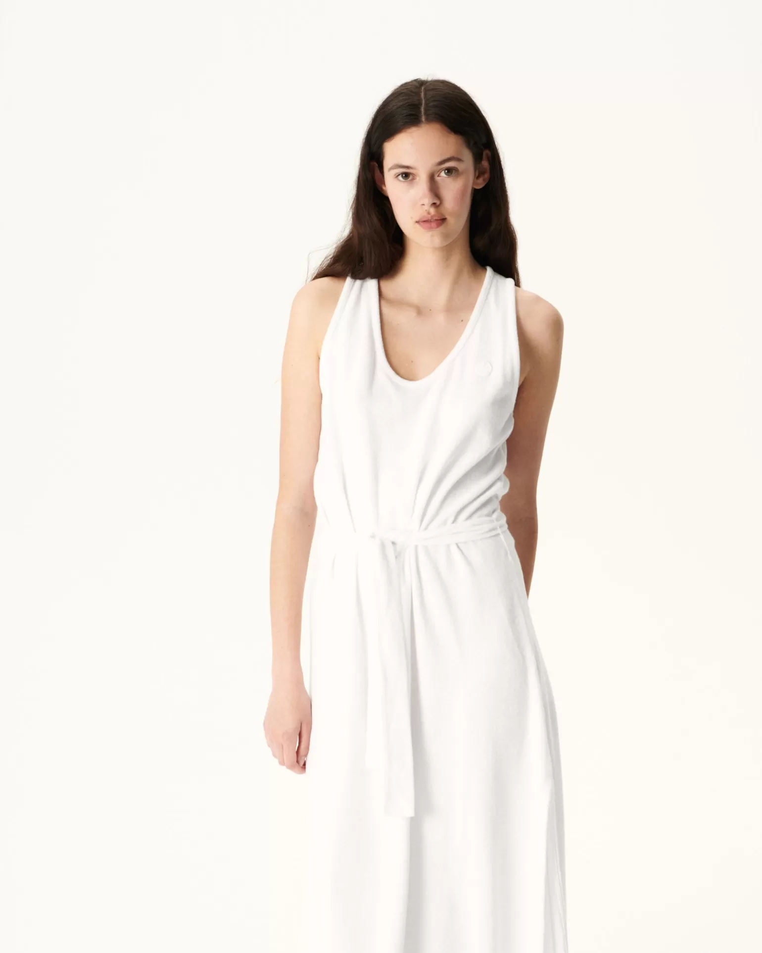 Vêtements*JOTT Robe Longue Ceinturee Eponge Blanc Ibiza 901 Blanc