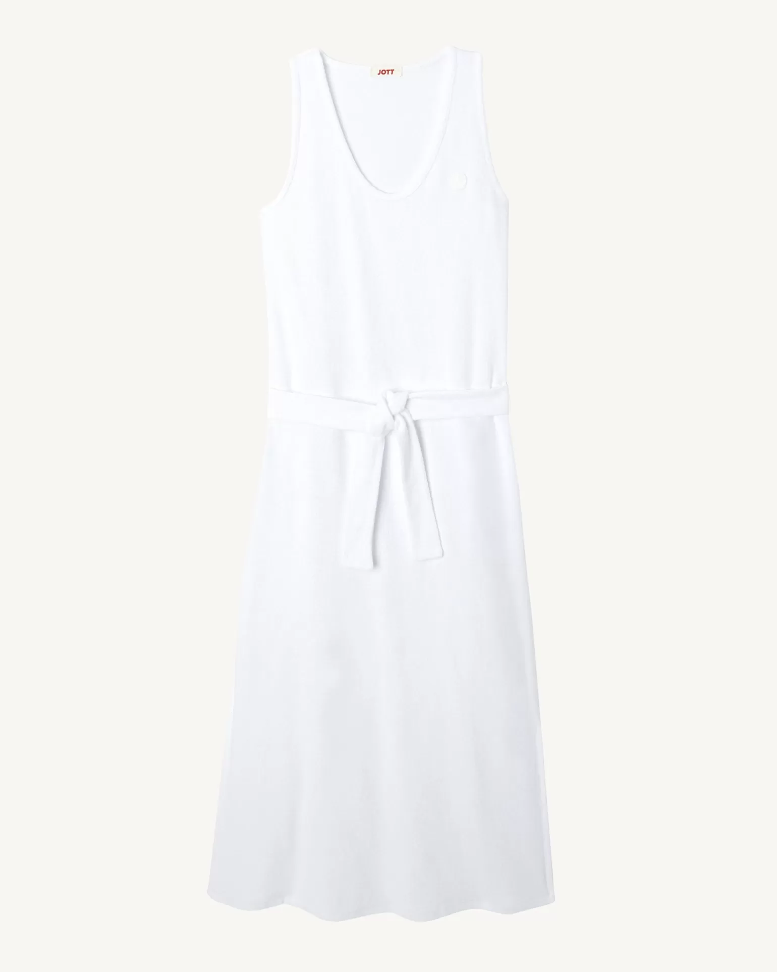 Vêtements*JOTT Robe Longue Ceinturee Eponge Blanc Ibiza 901 Blanc
