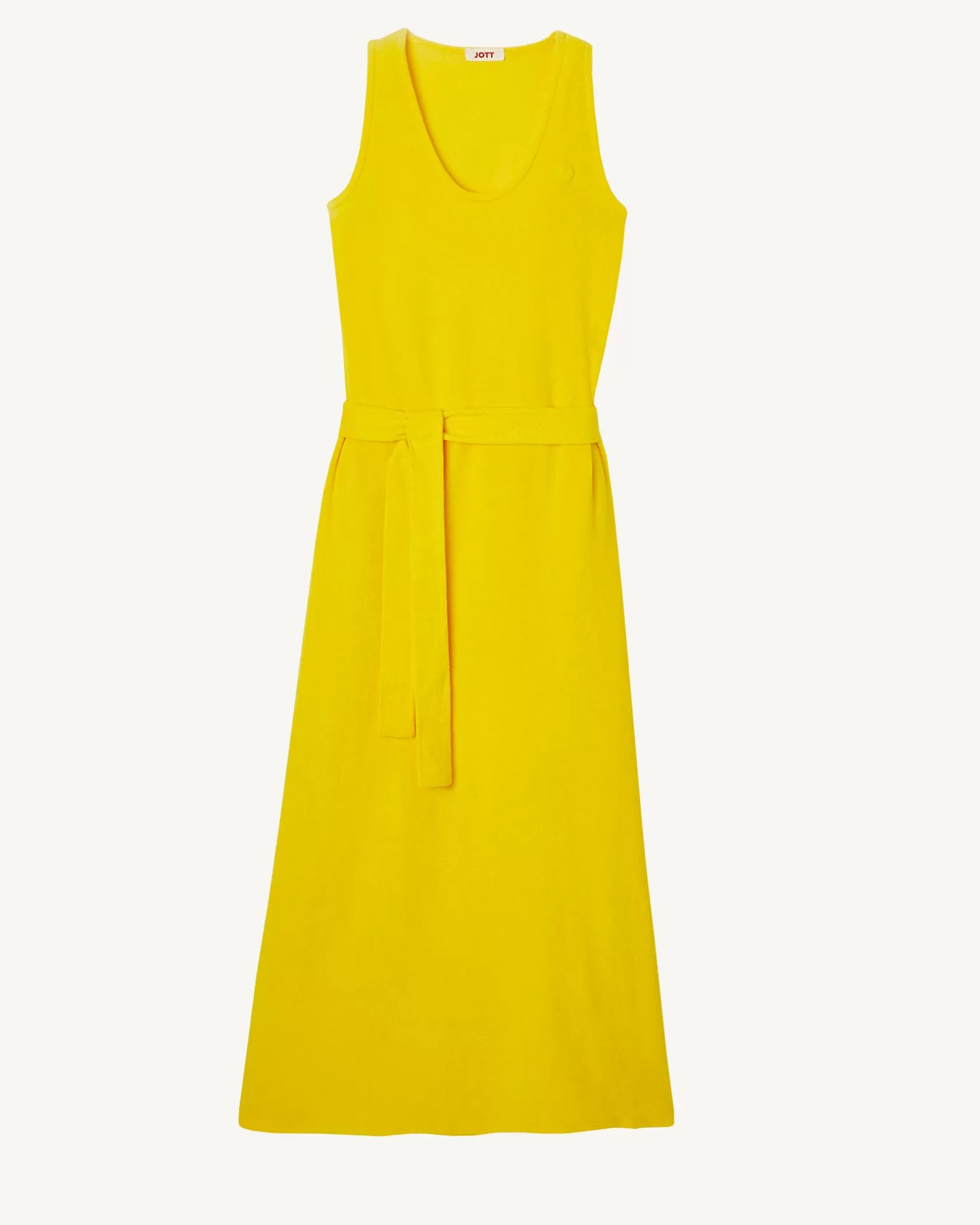 Vêtements*JOTT Robe Longue Ceinturee Eponge Citron Ibiza 631 Lemon