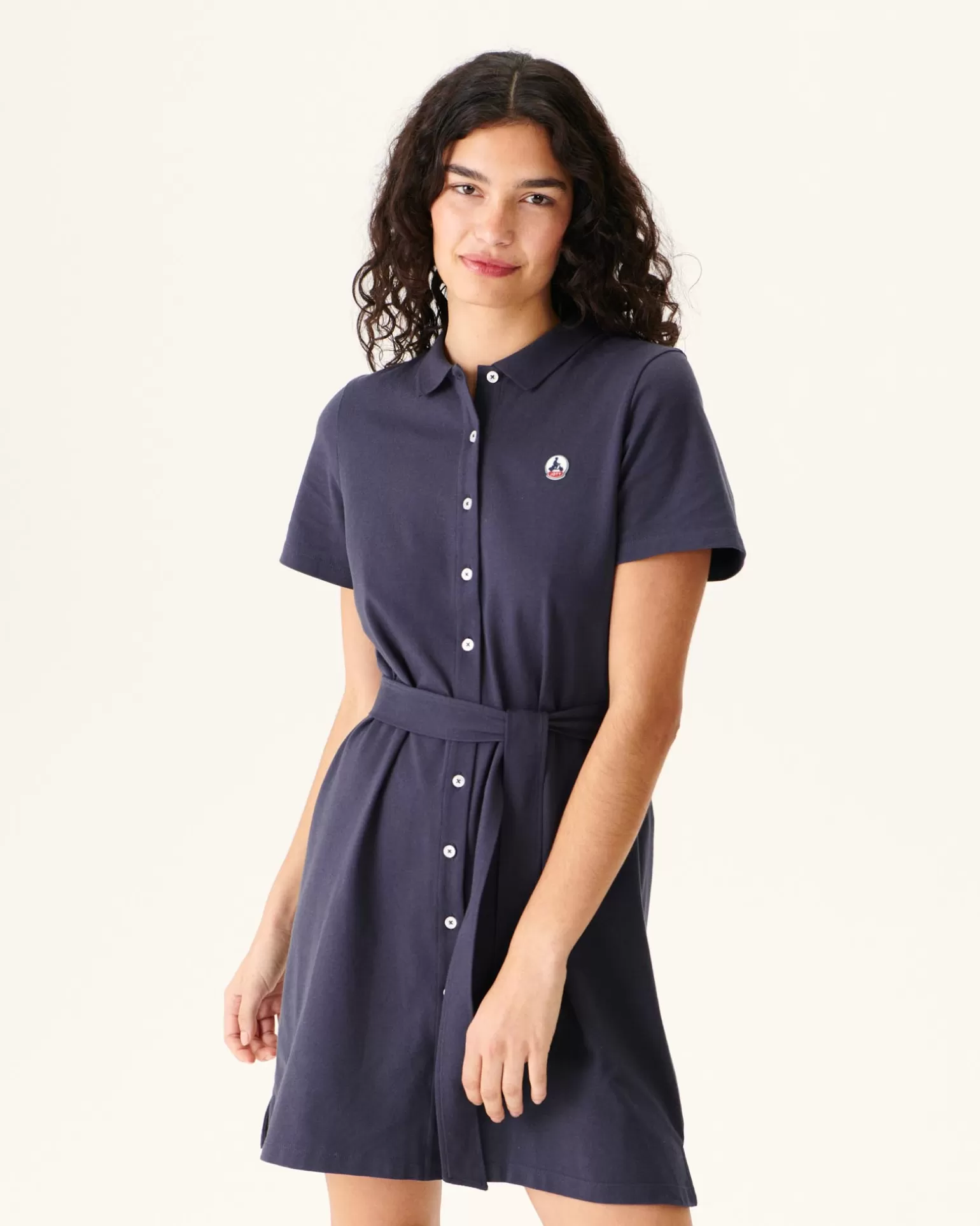 Vêtements*JOTT Robe Polo Femme En Coton Biologique Marine Valencia 104 Navy