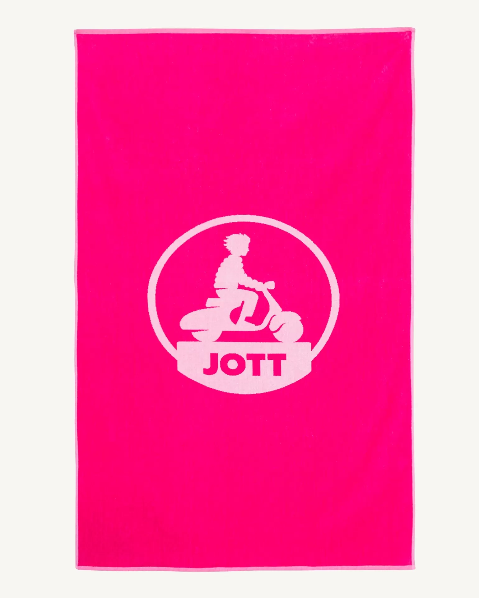 Accessoires*JOTT Serviette De Plage En Eponge Rose Intense Beach 457 Wild Rose