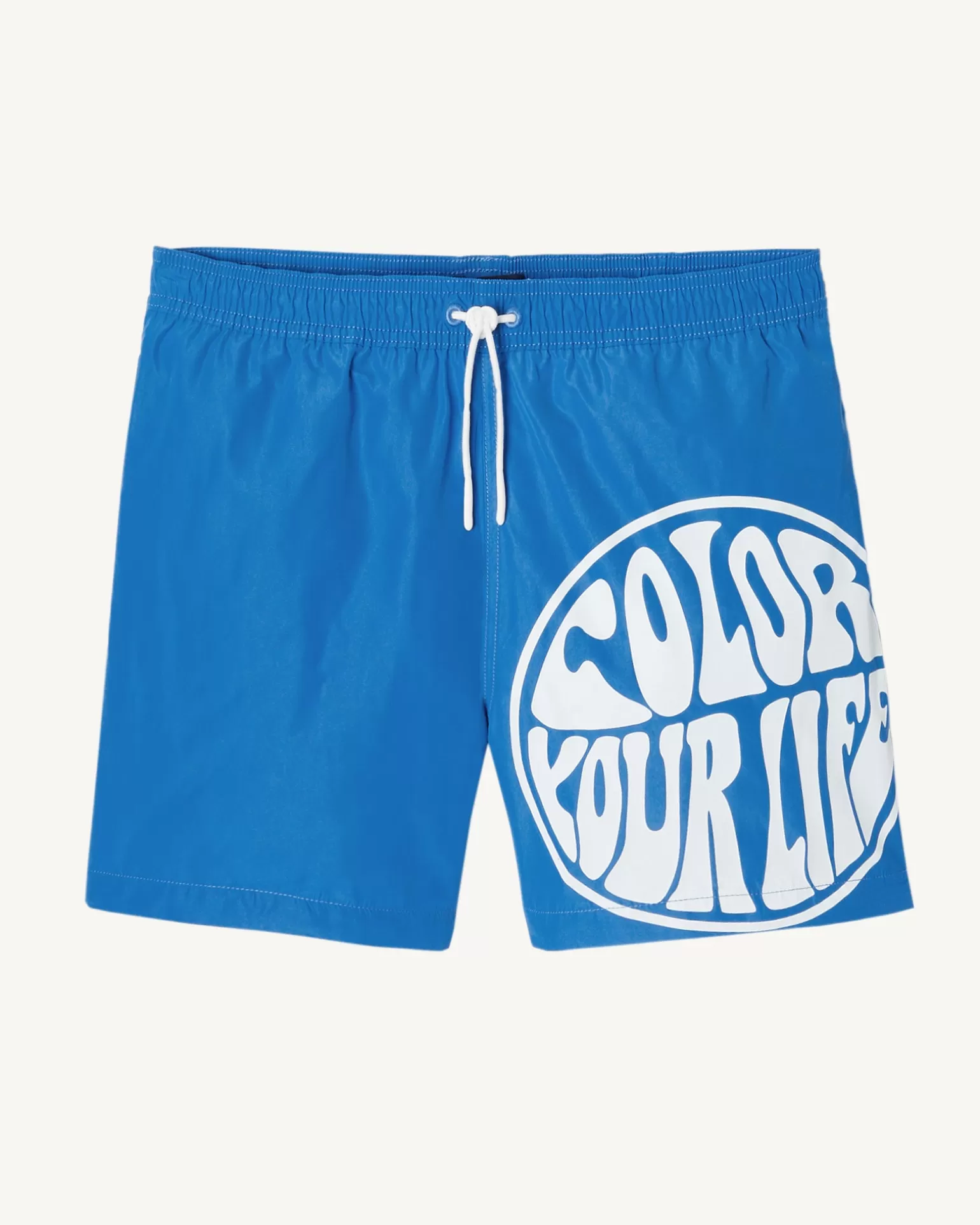 Vêtements*JOTT Short De Bain Azur/Funday Blanc Biarritz 1833 Azure / Funday White