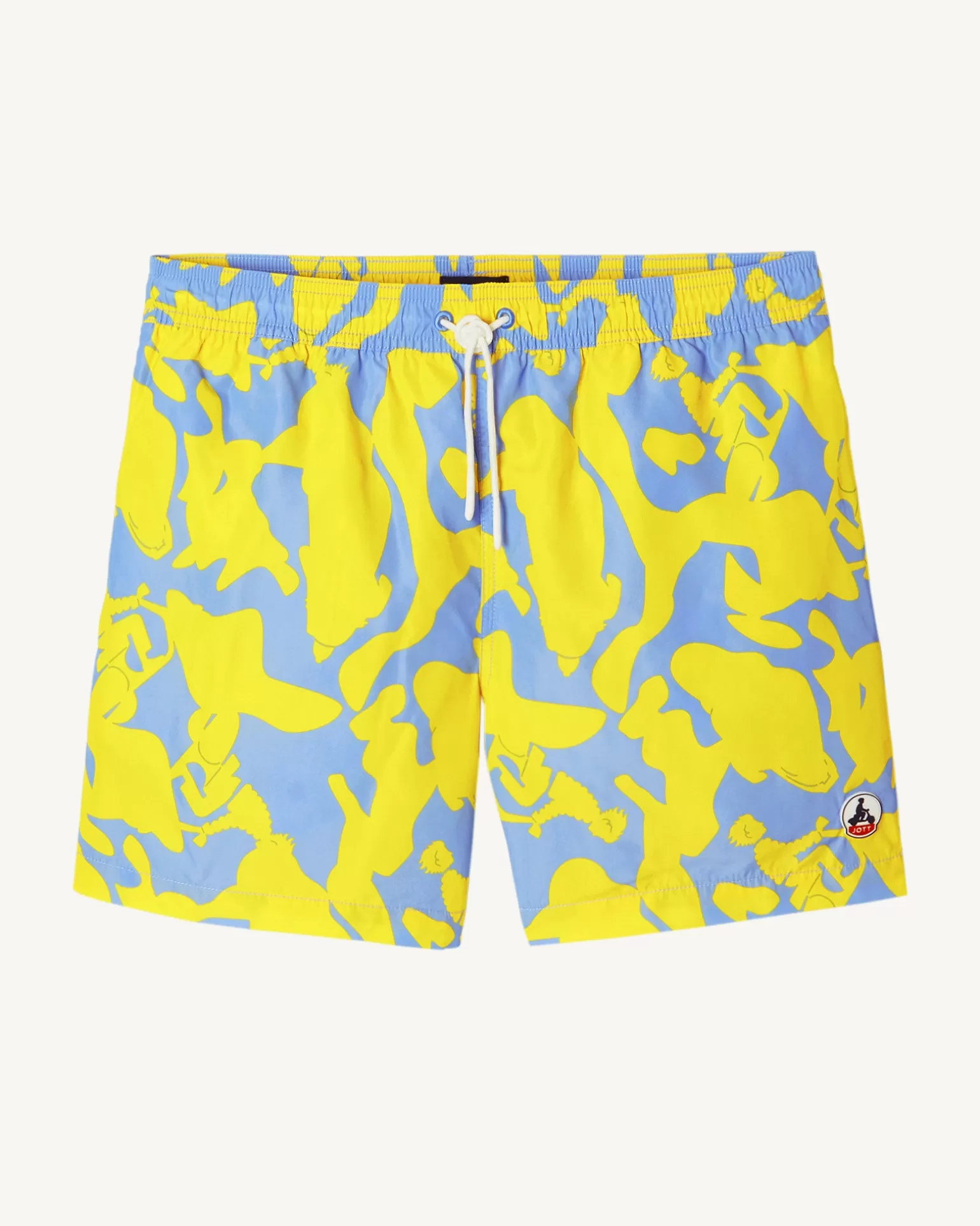 Vêtements*JOTT Short De Bain Camo Bleu Clair/Citron Biarritz 1802 Camo Soft Blue / Lemon