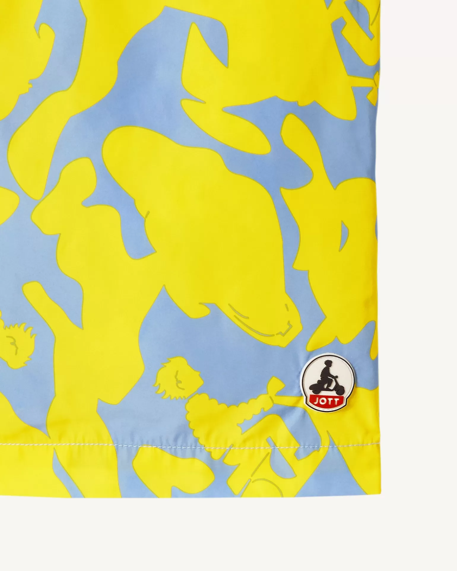 Vêtements*JOTT Short De Bain Camo Bleu Clair/Citron Biarritz 1802 Camo Soft Blue / Lemon