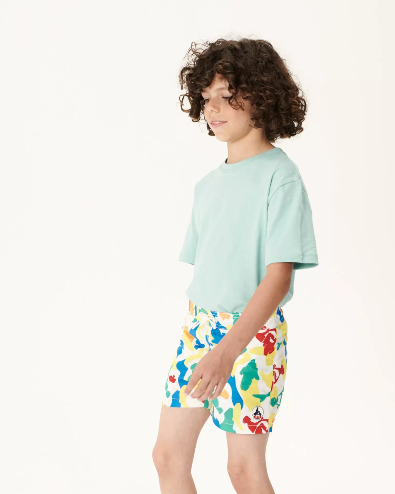 Vêtements*JOTT Short De Bain Camo Multico Enfant Cassis 9021 Camo Multico