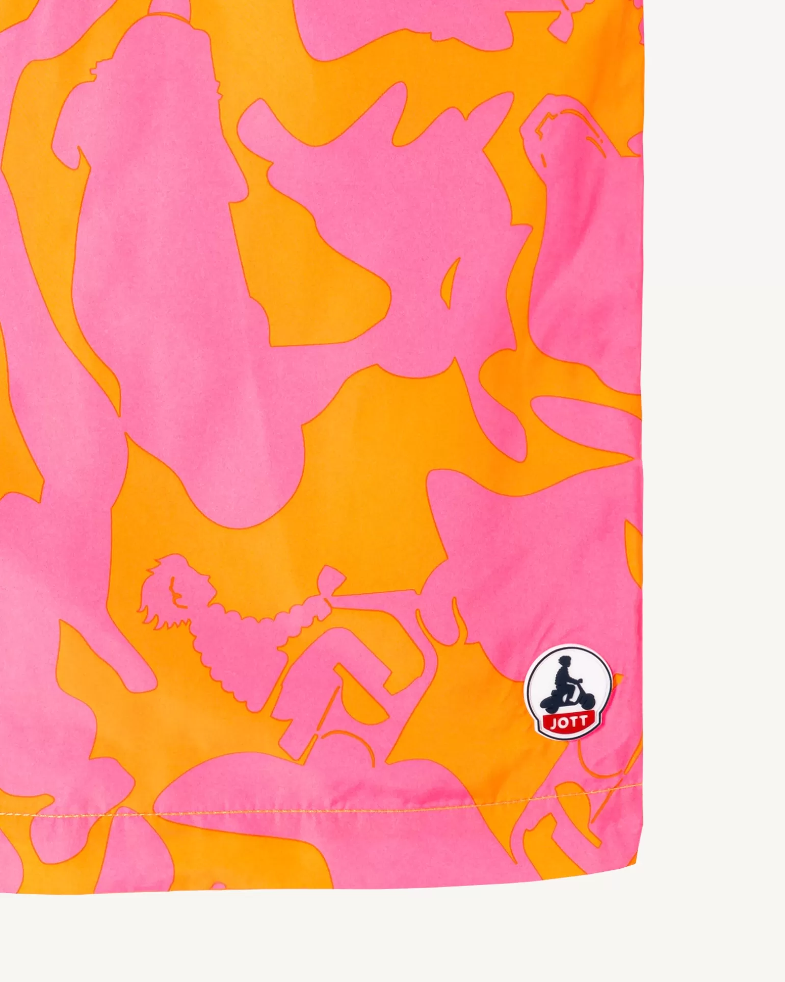 Vêtements*JOTT Short De Bain Camo Rose Intense/Abricot Biarritz 4572 Camo Wild Rose / Apricot