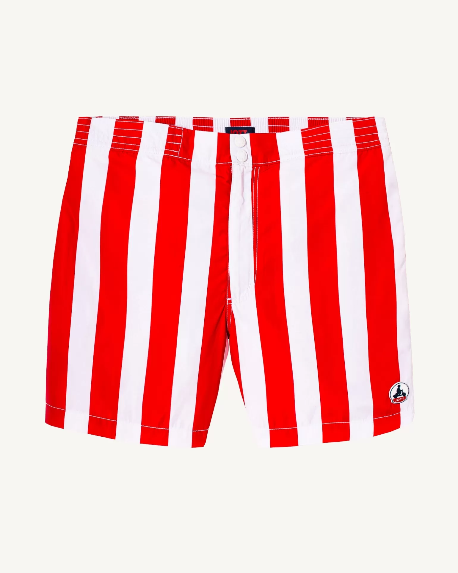 Vêtements*JOTT Short De Bain Rayure Rouge Vif/Blanc Dov 3182 Stripe Fire Red / White