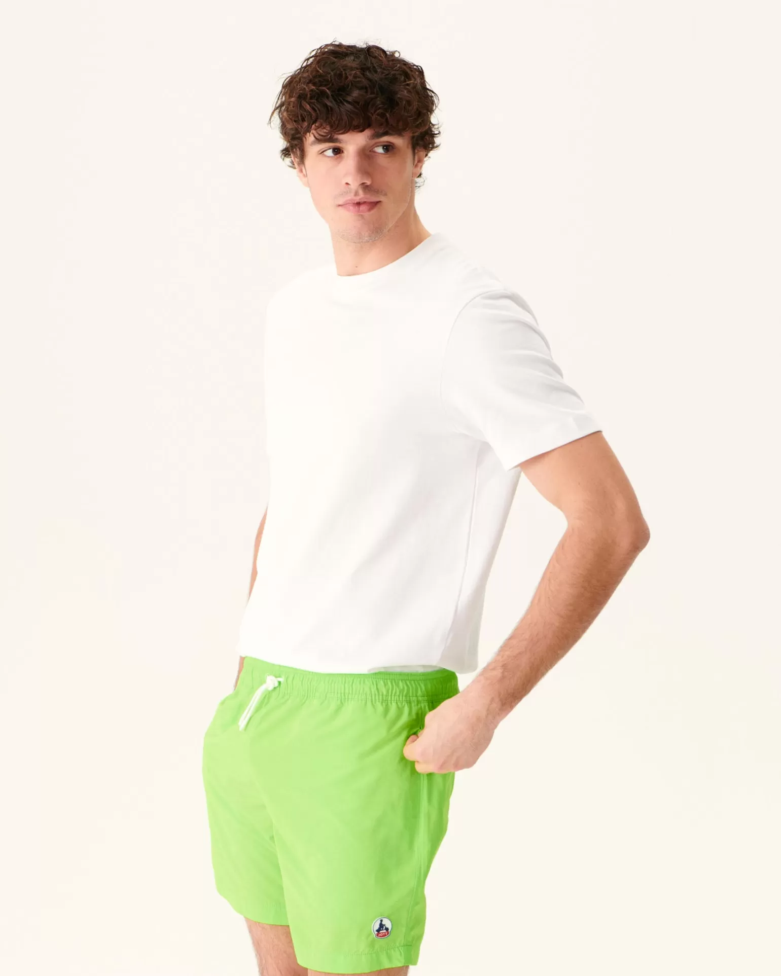 Vêtements*JOTT Short De Bain Vert Fluo Biarritz 215 Fluo Green