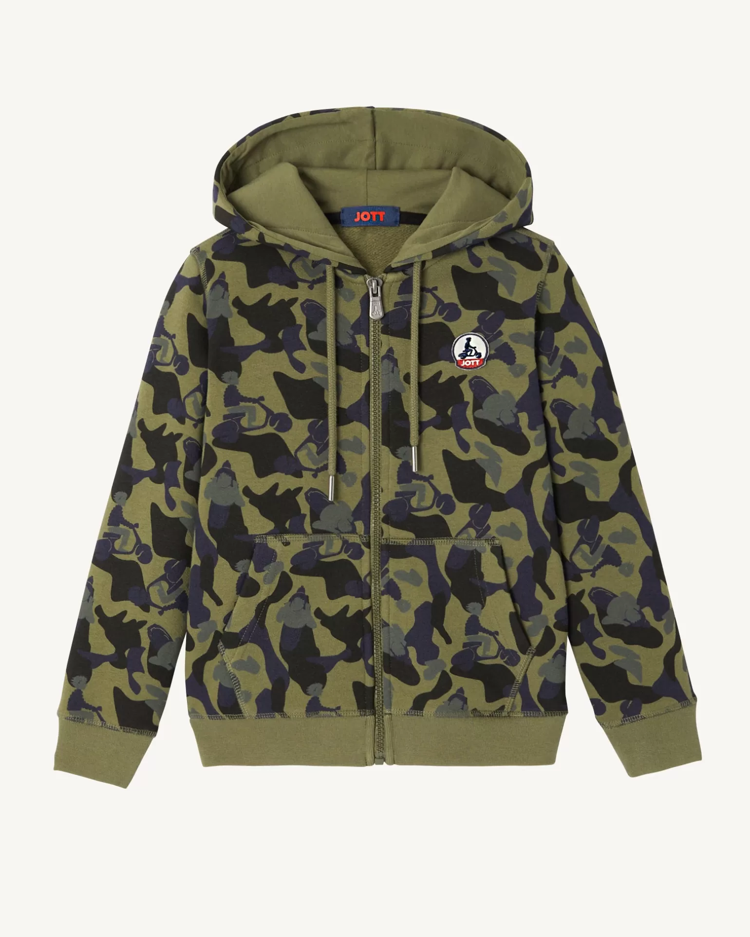 Vêtements*JOTT Sweat A Capuche Enfant Print Militaire Tijuana 277 Print Militaire