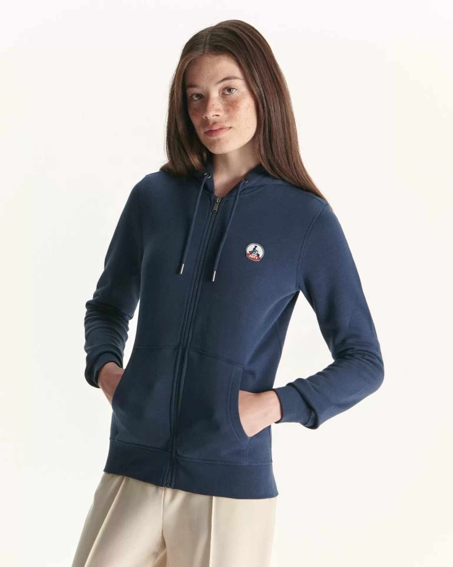 Vêtements*JOTT Sweat A Capuche Femme En Coton Biologique Marine Oaxaca 104 Navy