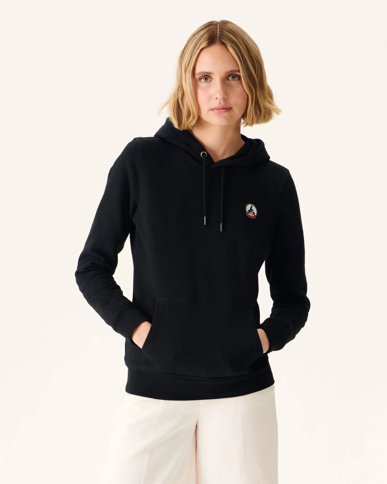 Vêtements*JOTT Sweat A Capuche Femme En Coton Biologique Noir Livia 999 Black