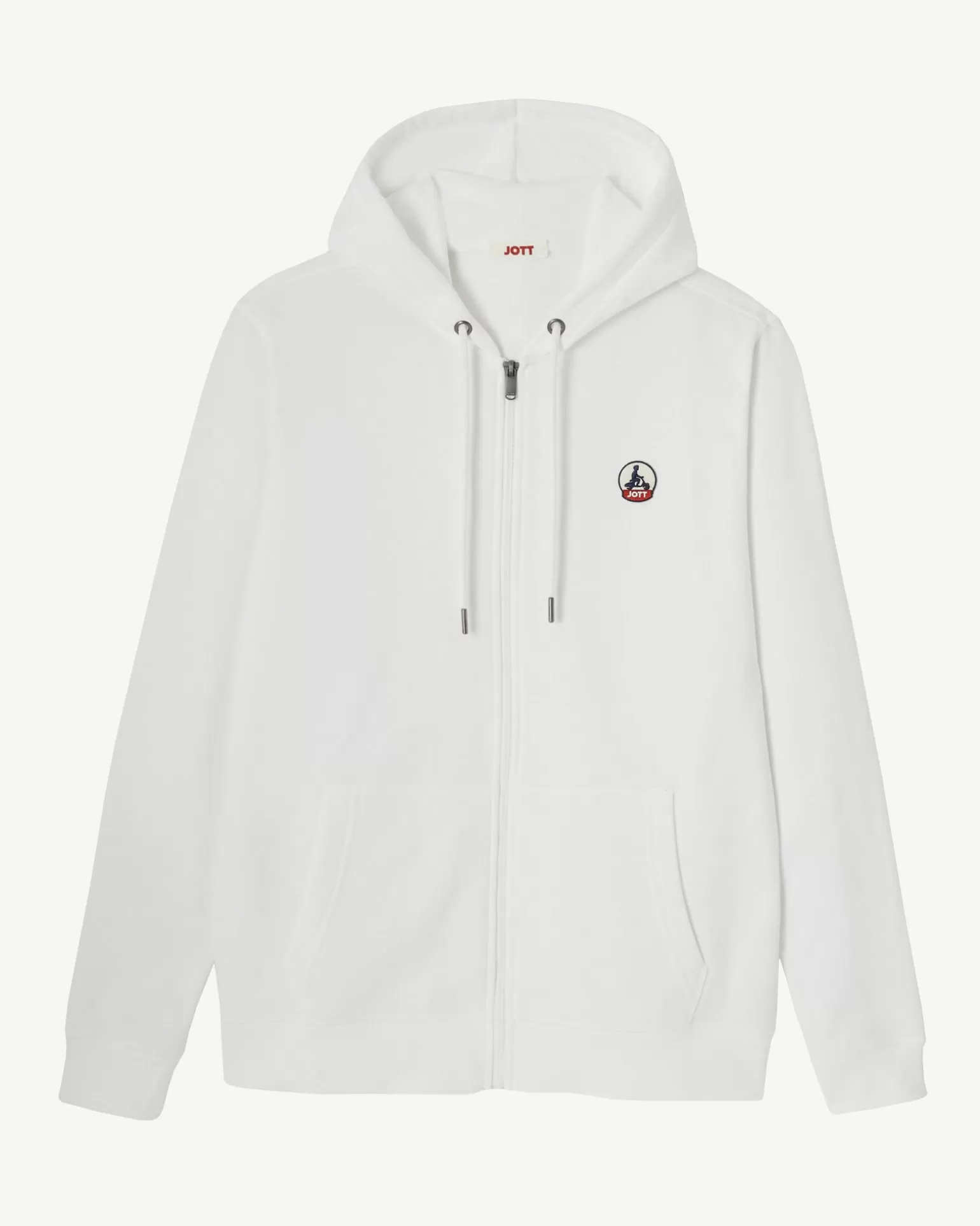 Vêtements*JOTT Sweat A Capuche Homme En Coton Biologique Blanc Mexico 901 Blanc