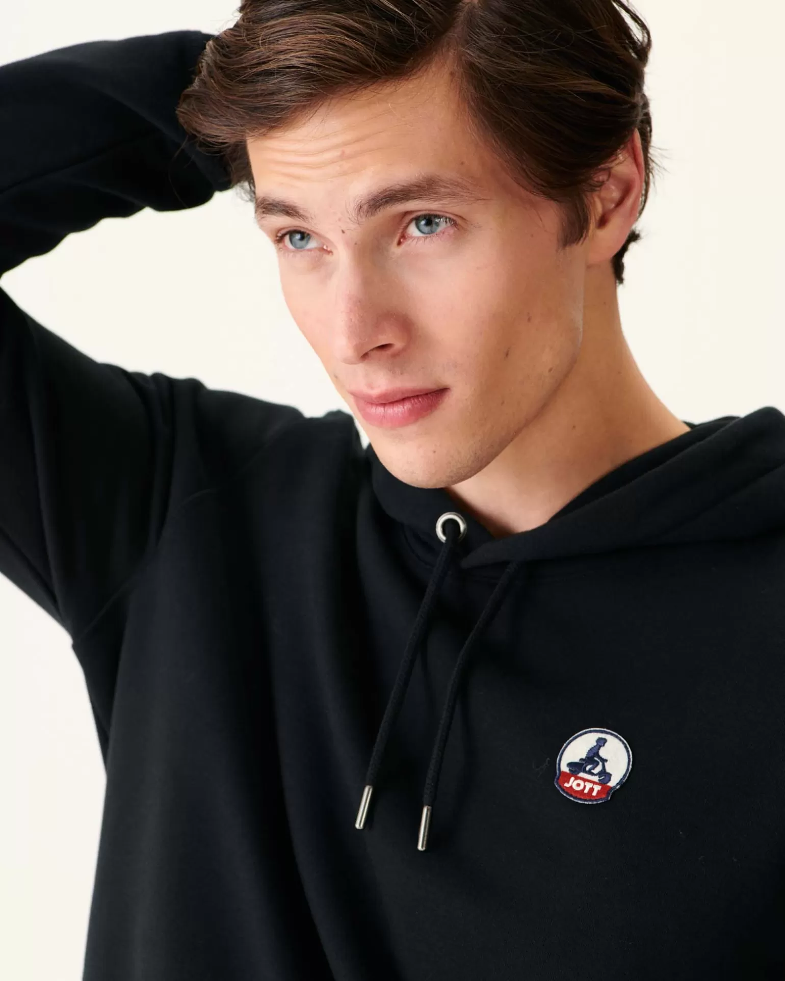 Vêtements*JOTT Sweat A Capuche Homme En Coton Biologique Noir Mataro 999 Black