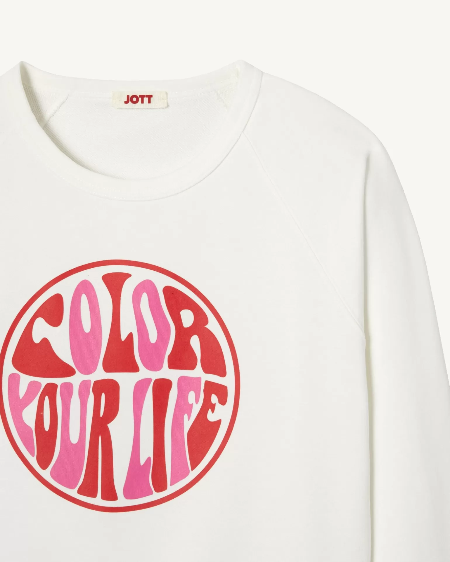 Vêtements*JOTT Sweat A Imprime Femme En Coton Biologique Blanc Parati 901 Blanc