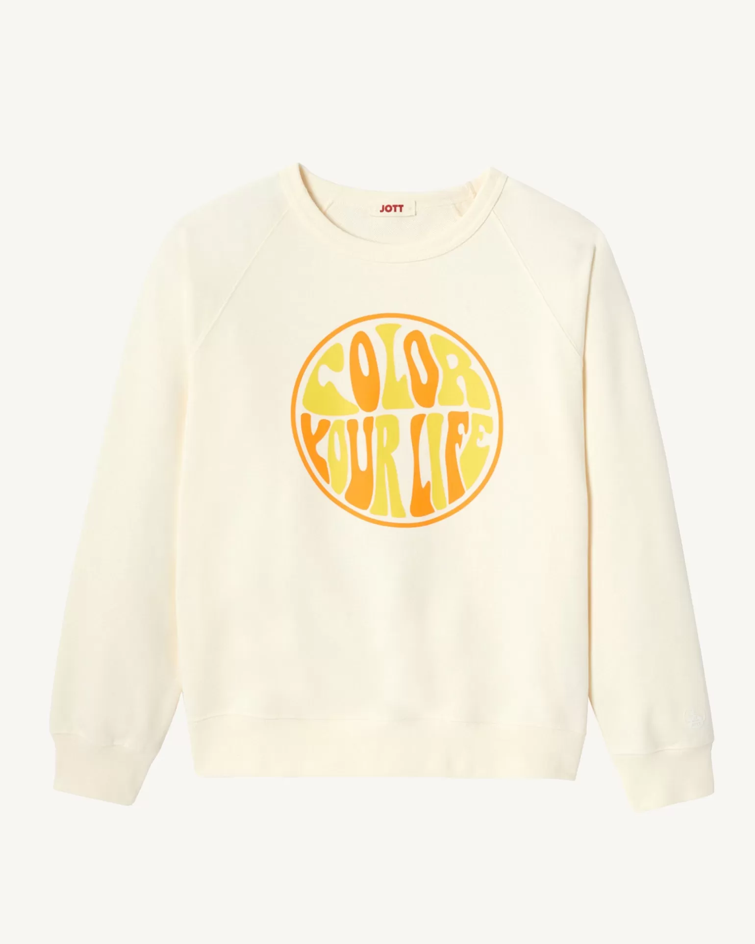 Vêtements*JOTT Sweat A Imprime Femme En Coton Biologique Ecru Parati 895 Off-White