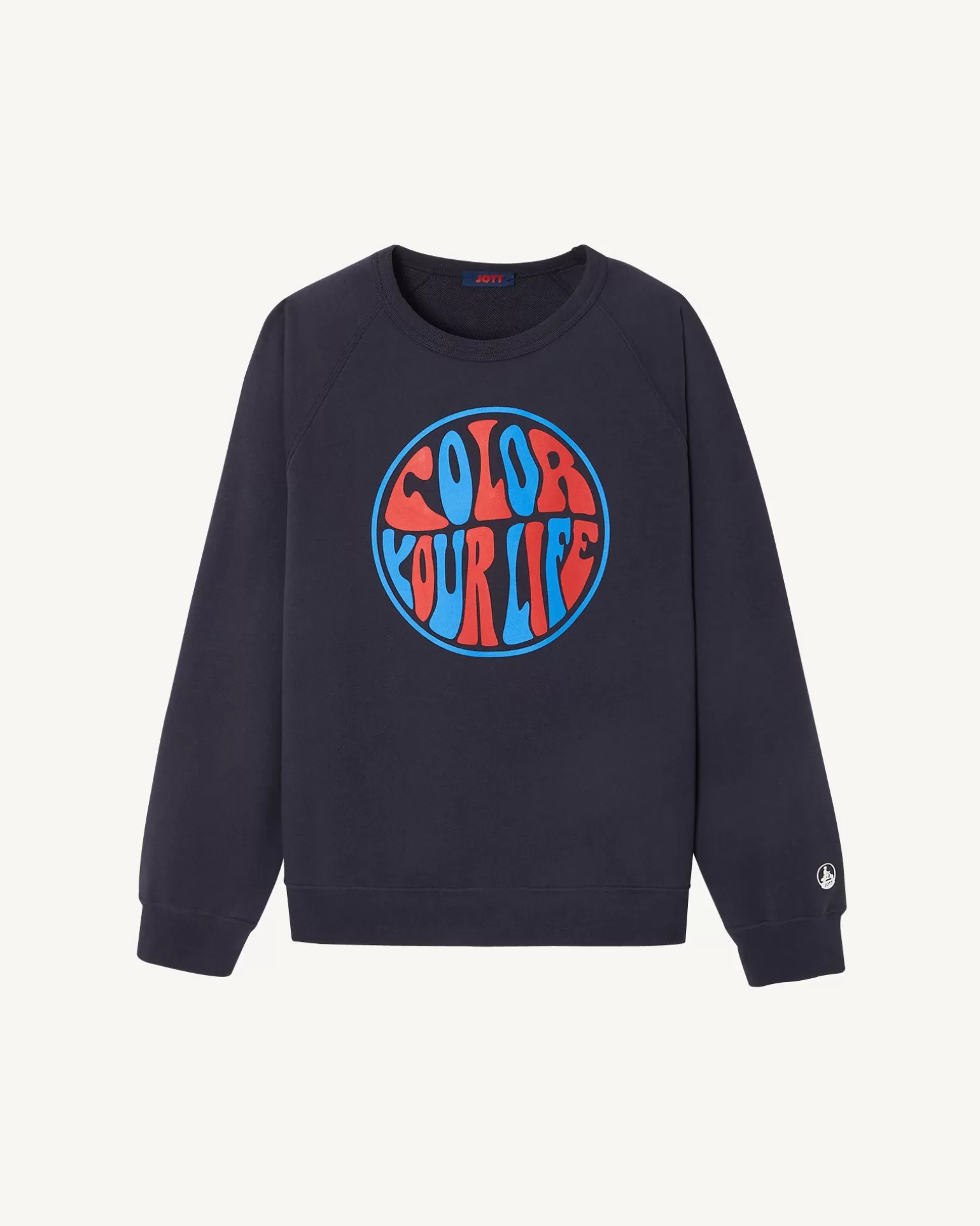 Vêtements*JOTT Sweat A Imprime Femme En Coton Biologique Marine Parati 104 Navy
