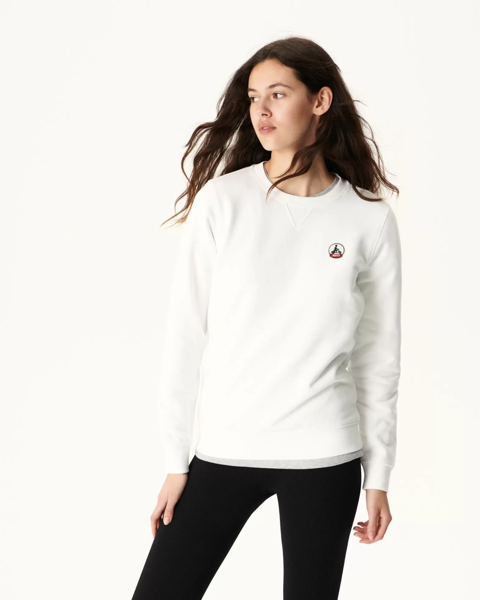 Vêtements*JOTT Sweat En Coton Biologique Blanc Elvas 901 Blanc
