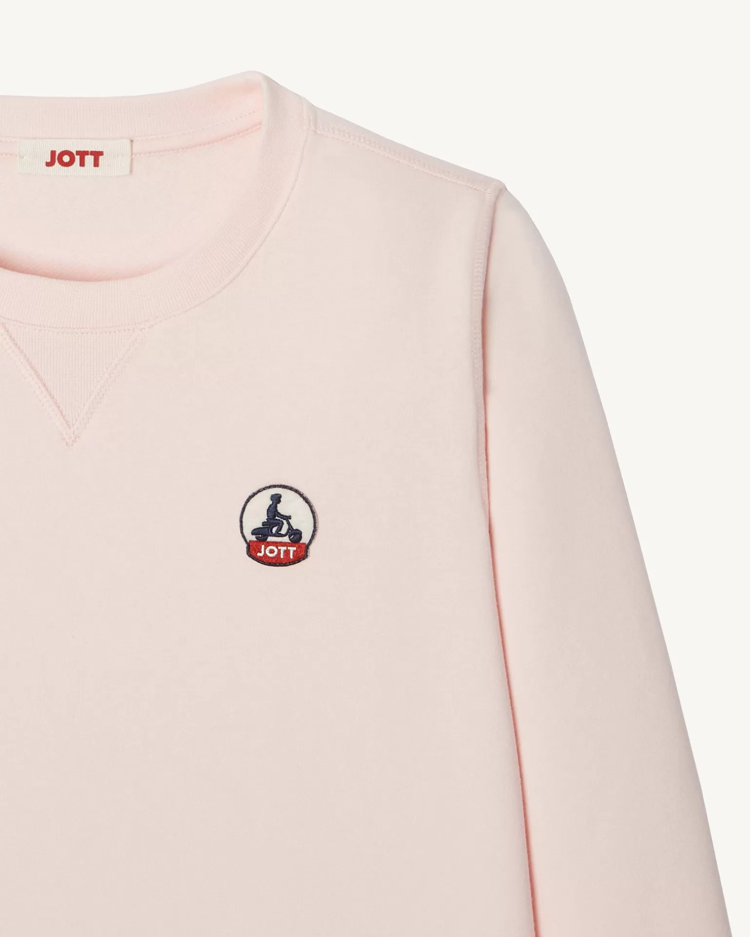 Vêtements*JOTT Sweat En Coton Biologique Rose Clair Elvas 463 Soft Pink