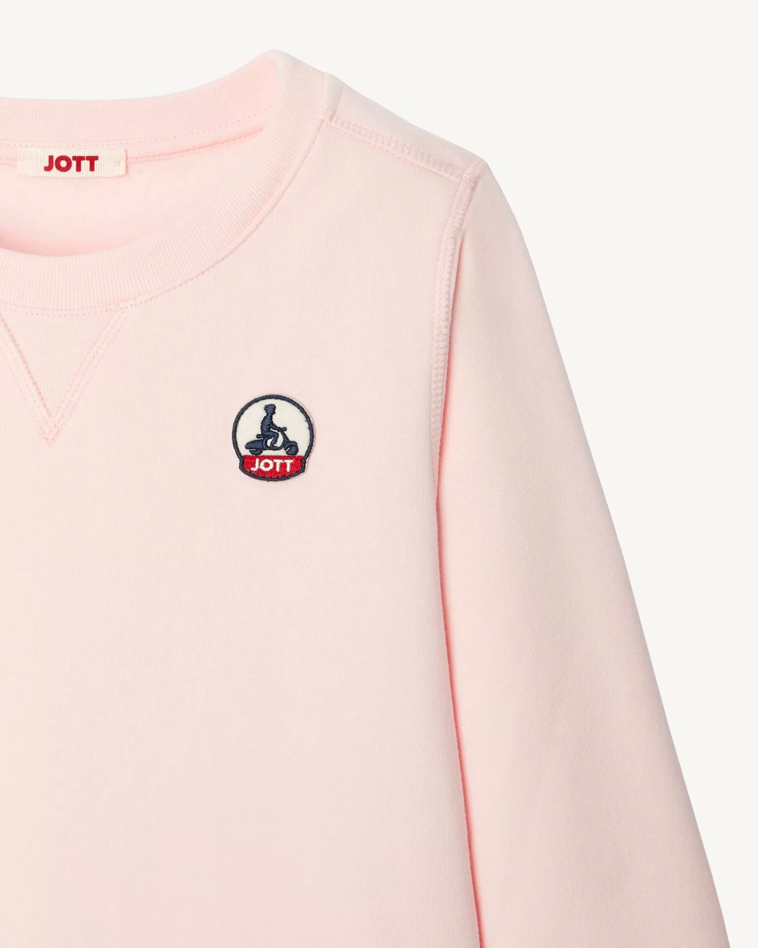 Vêtements*JOTT Sweat Enfant En Coton Biologique Rose Clair Barcelos 463 Soft Pink