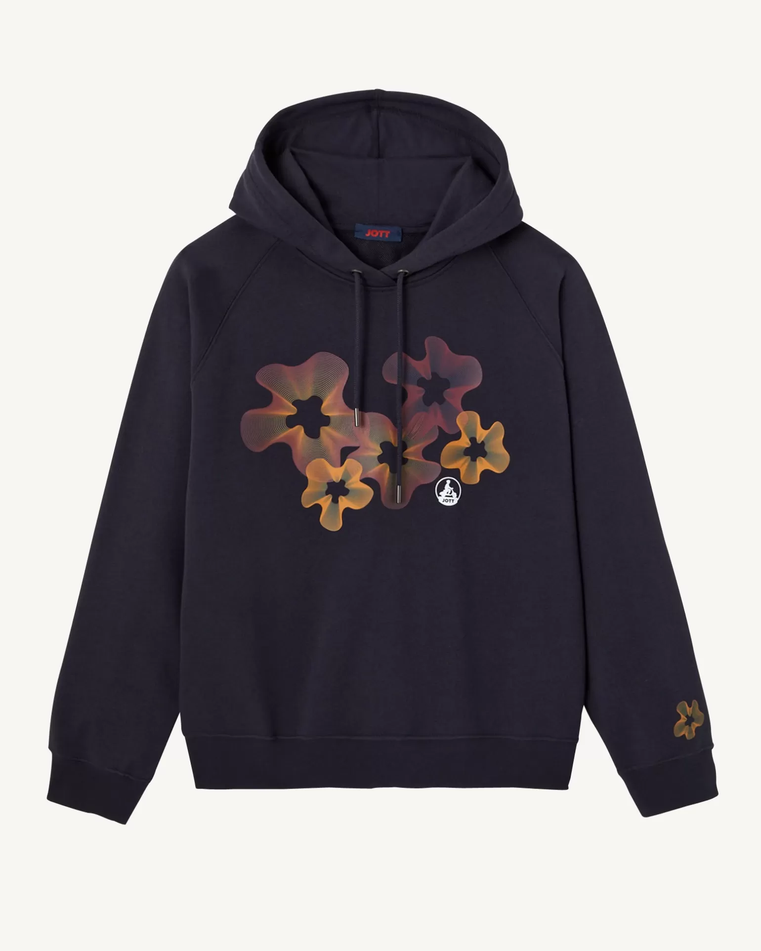 Vêtements*JOTT Sweat Fleuri Femme En Coton Biologique Marine Medina 104 Navy