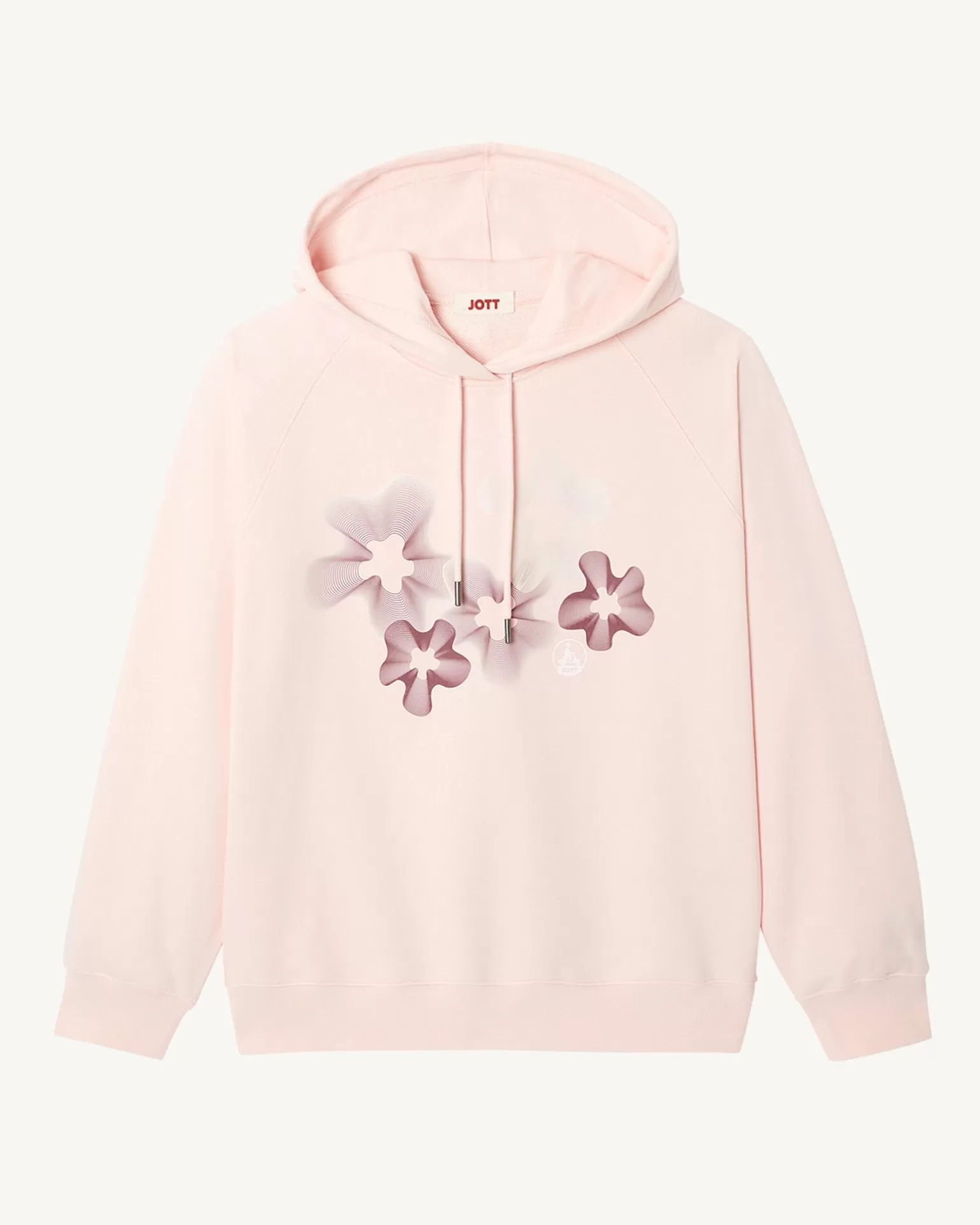 Vêtements*JOTT Sweat Fleuri Femme En Coton Biologique Rose Clair Medina 463 Soft Pink